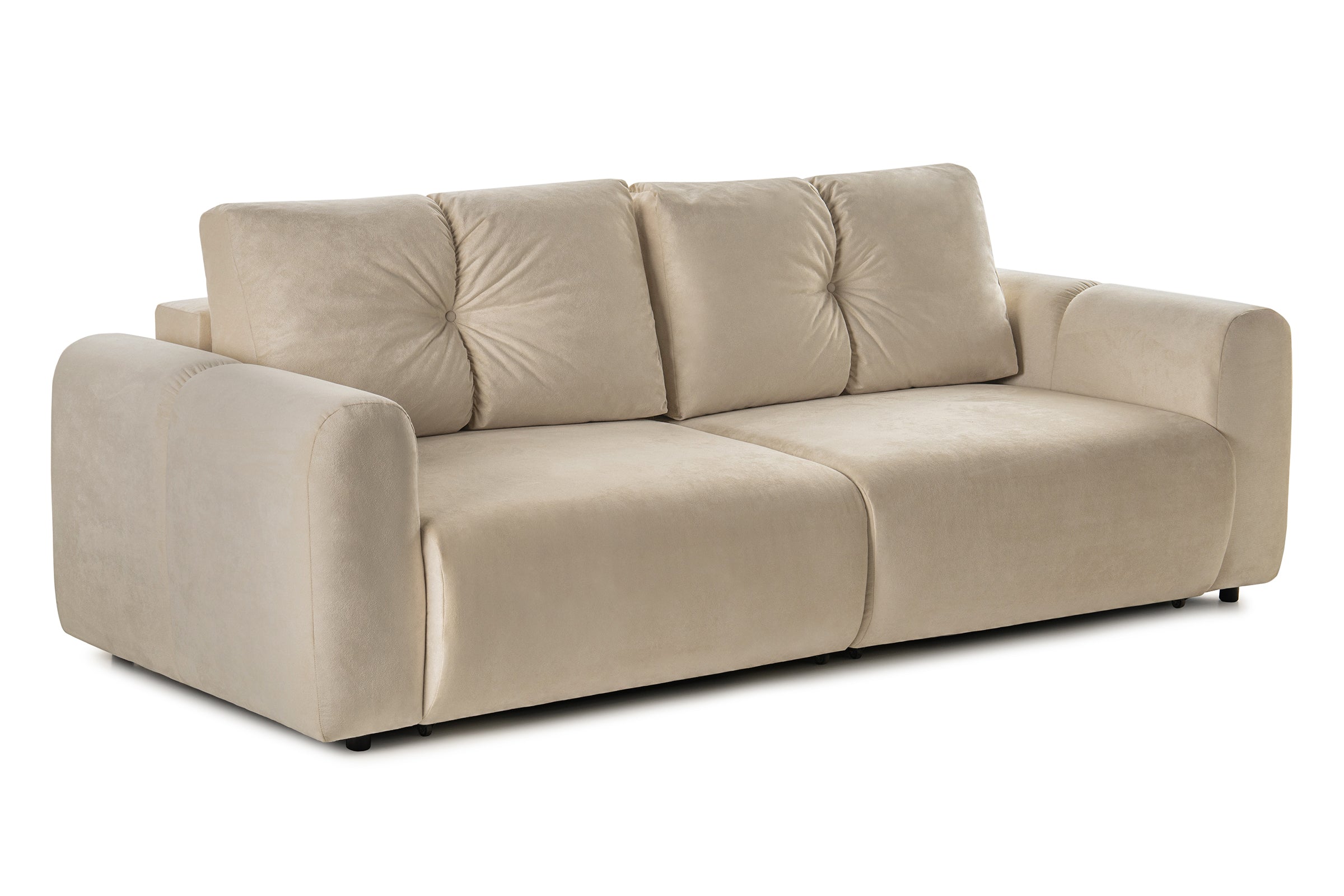 Canapea Extensibilă 3 locuri GEORGIA, cu 2 lăzi depozitare, 248x110x90 cm #color_Bej-Havana