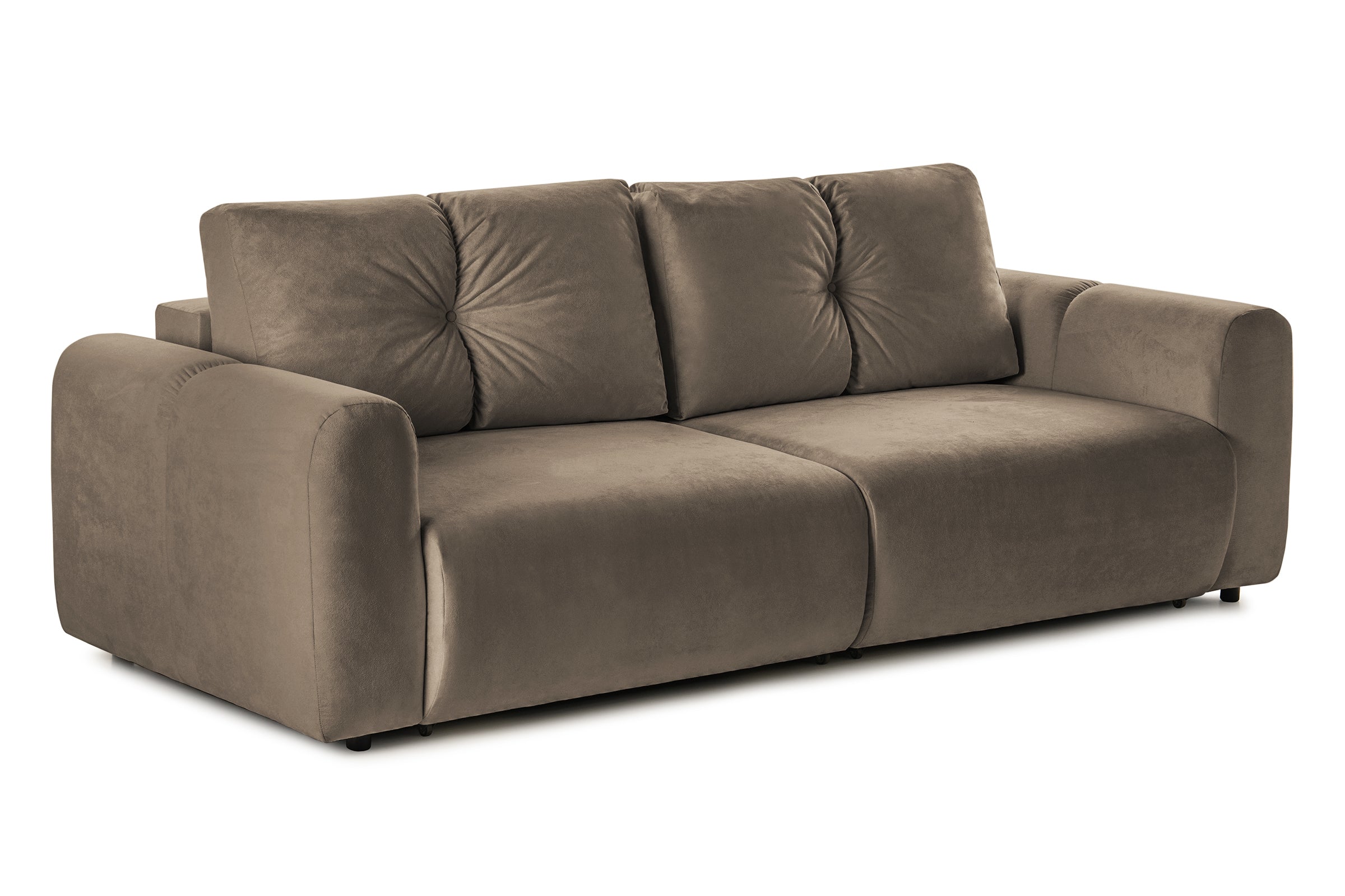 Canapea Extensibilă 3 locuri GEORGIA, cu 2 lăzi depozitare, 248x110x90 cm #color_Cafe-Havana