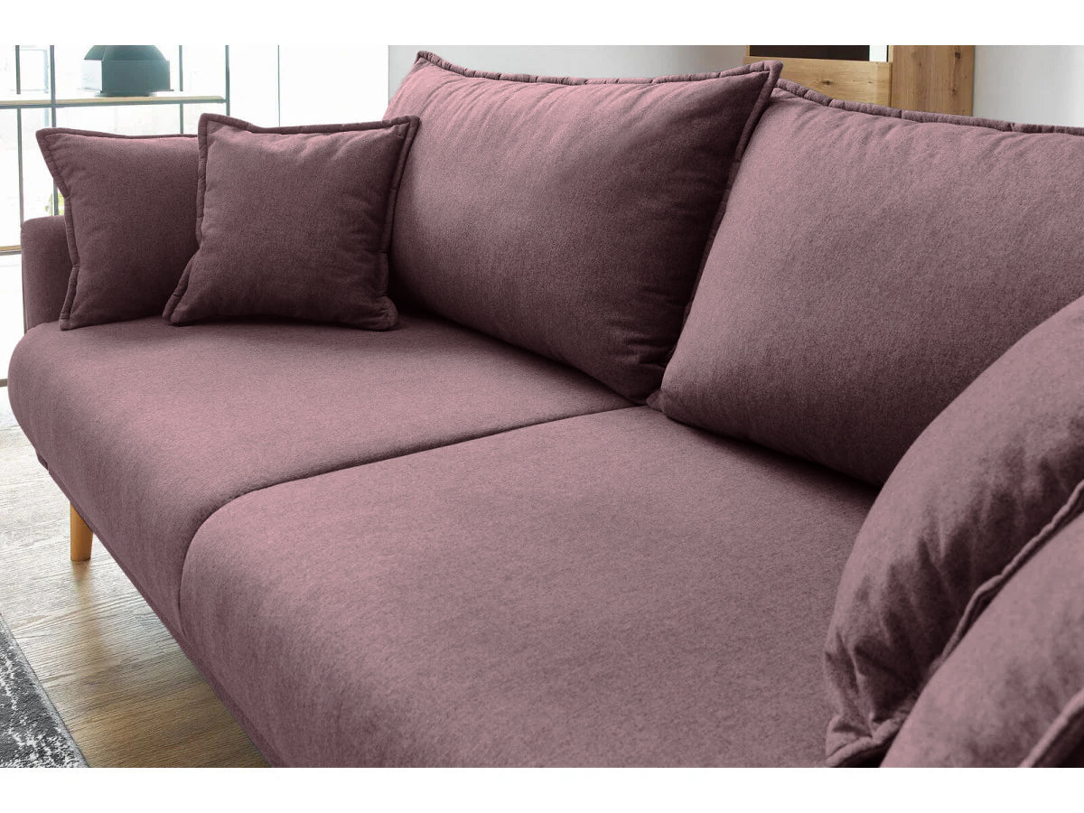 Canapea Extensibilă 3 locuri JULIET, cu ladă de depozitare, 215x88x95 cm - Prestigehome.ro - Canapea - Prestige #color_Violet-Loft