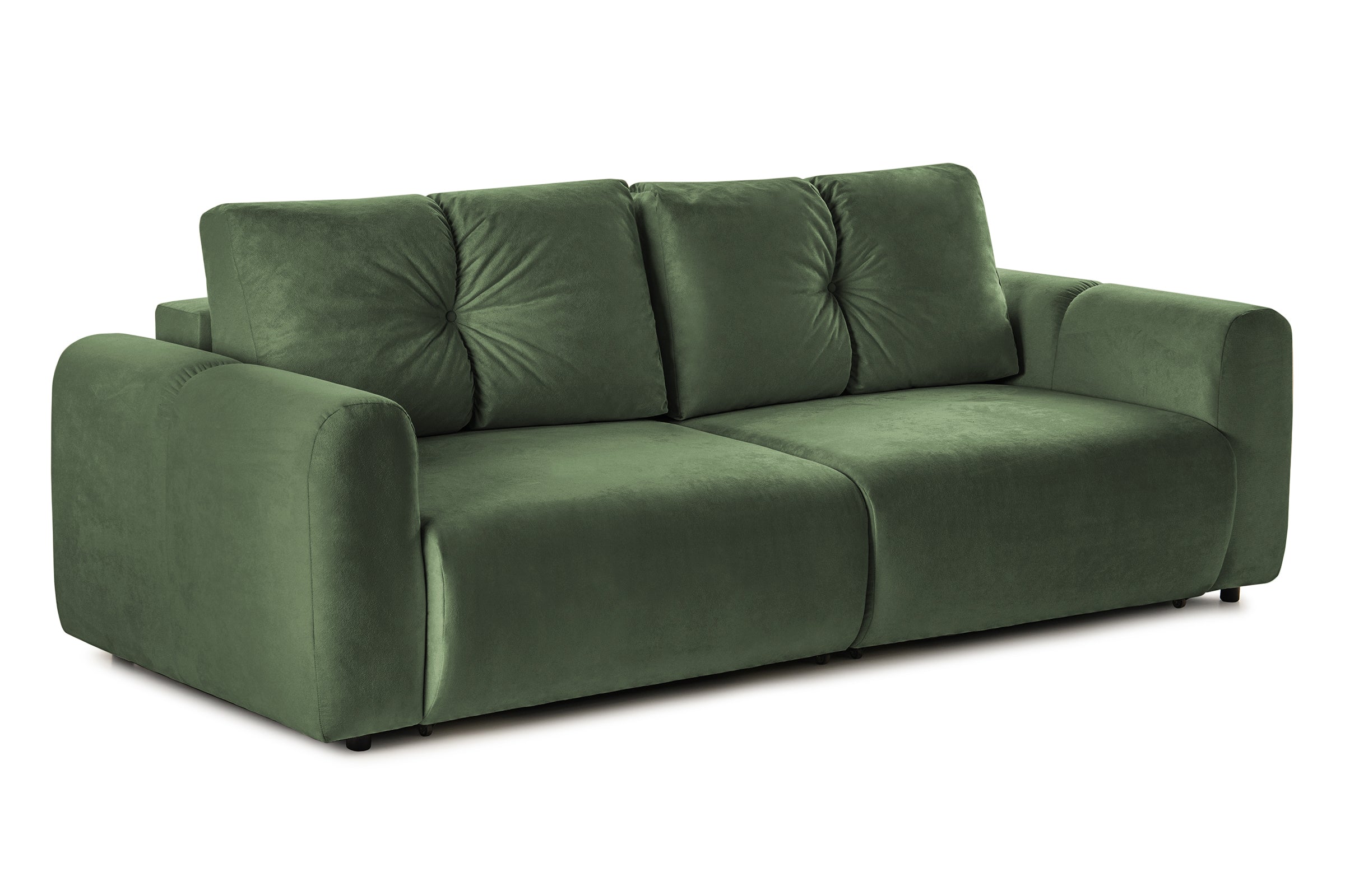 Canapea Extensibilă 3 locuri GEORGIA, cu 2 lăzi depozitare, 248x110x90 cm #color_Verde-Havana