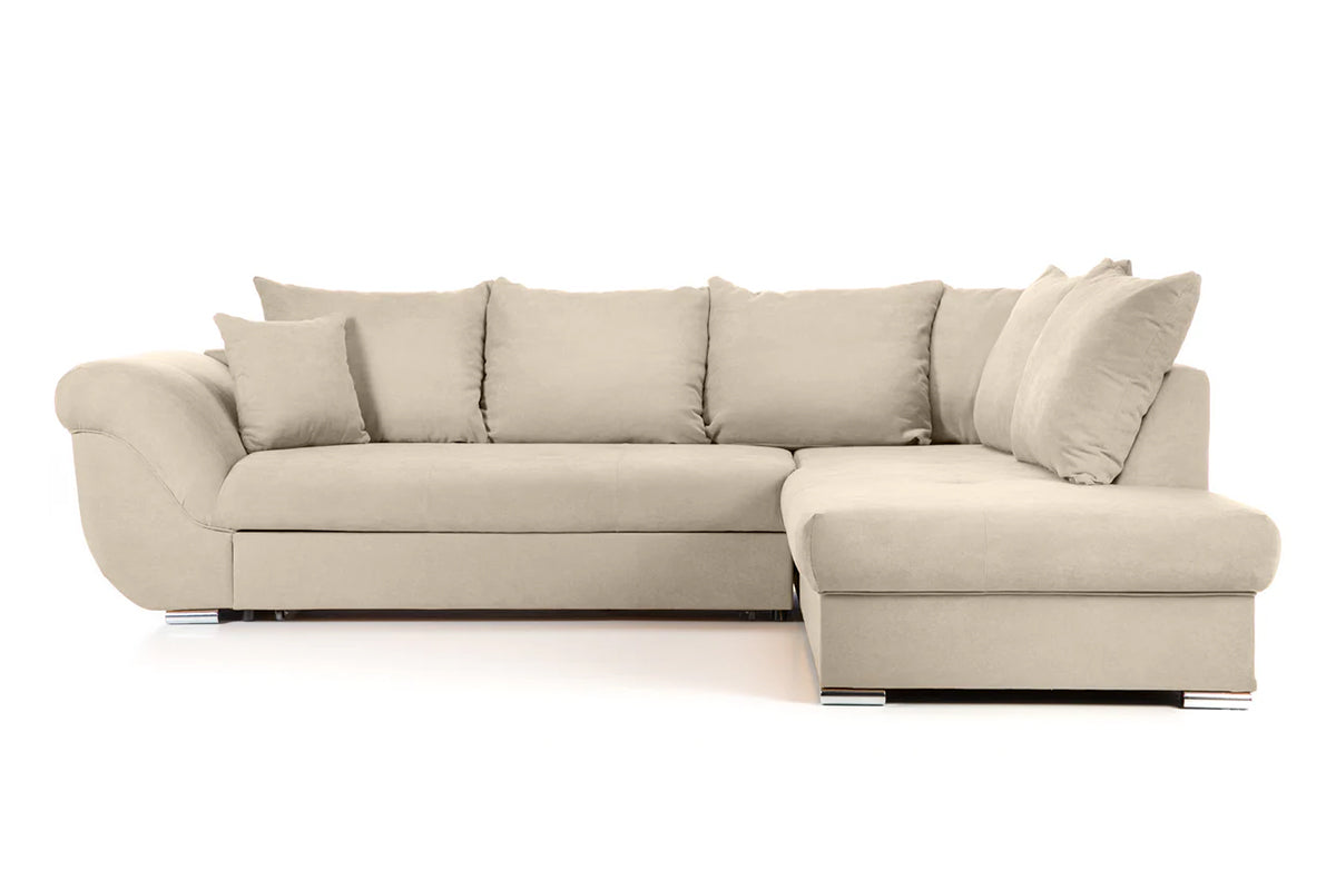 Colțar Extensibil SANTOS, variante stânga/dreapta, 295x215x80 cm, Prestigehome.ro, #color_Bej-enjoy