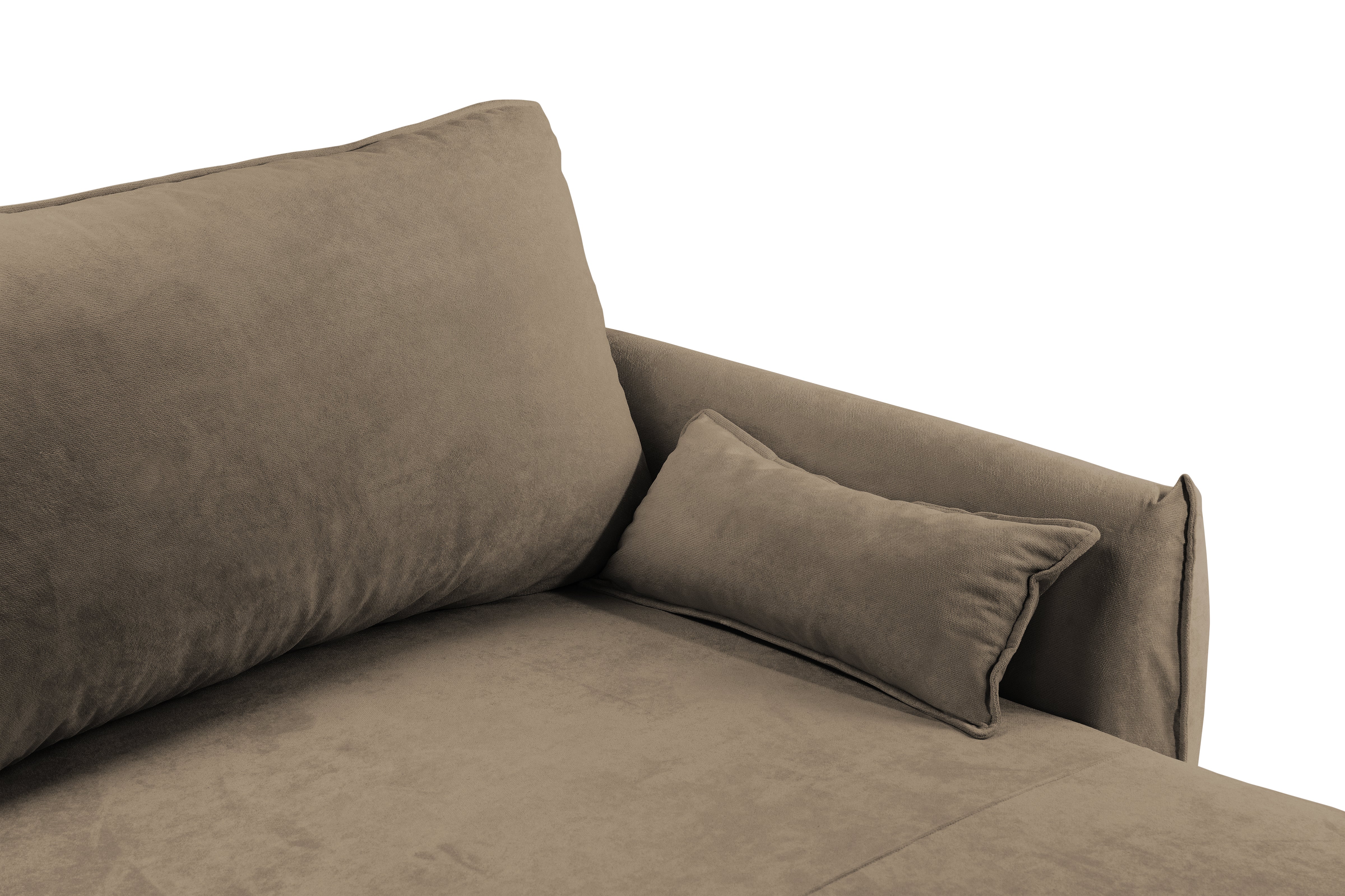 Colțar Extensibil OSAKA, cu 2 lăzi depozitare, șezlong interschimbabil, 338x190x87 cm, #color_Cafe-Havana