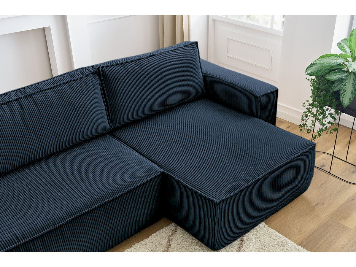 Colțar in formă de U Extensibil CLOUD, cu ladă de depozitare, 384x148x88cm - Prestigehome.ro - Coltar - Prestige - #color_Albastru-Zoom