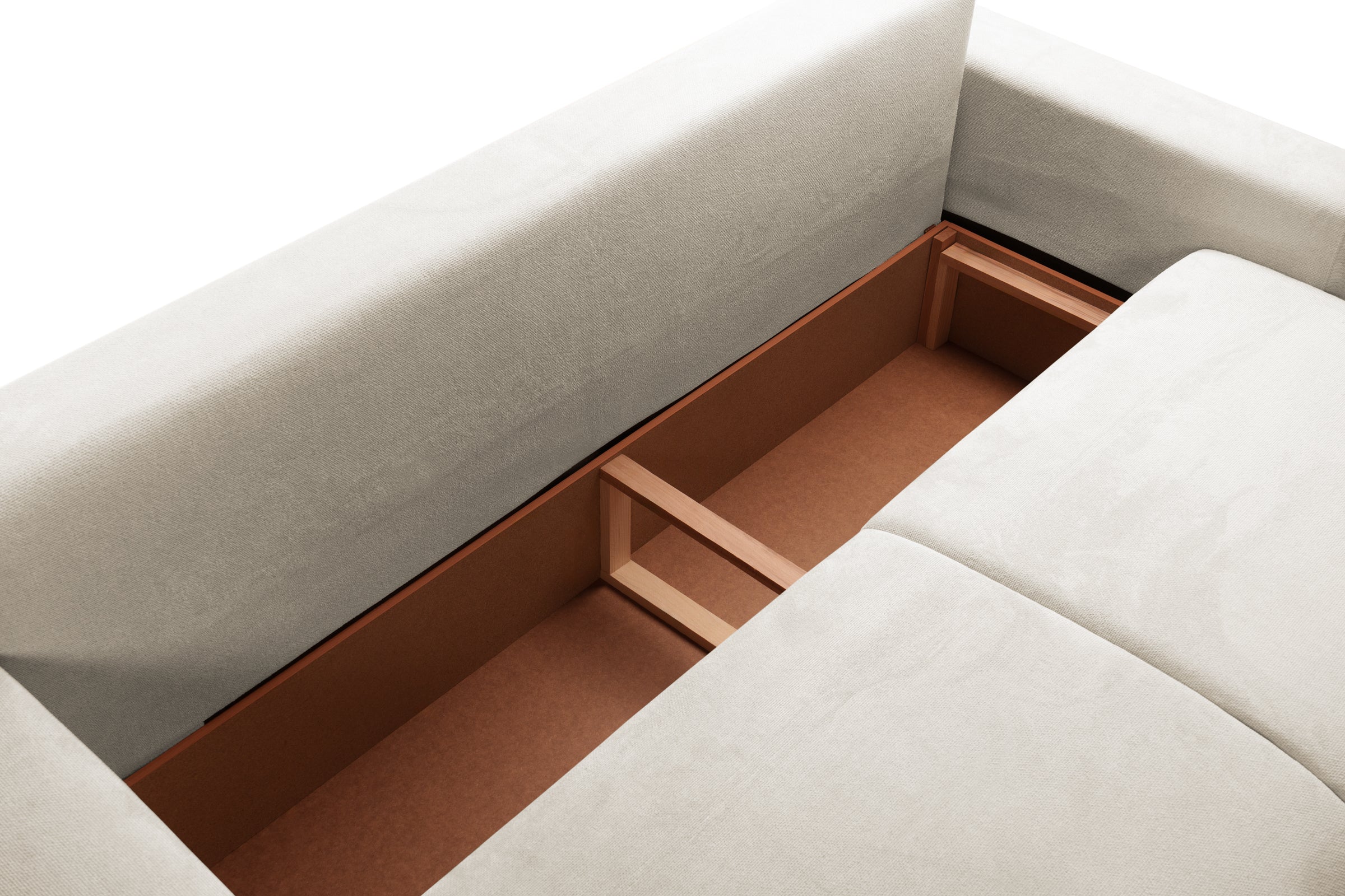 Canapea Extensibilă 3 locuri KENZO, 235x100x93 cm, #color_Crem-Memphis