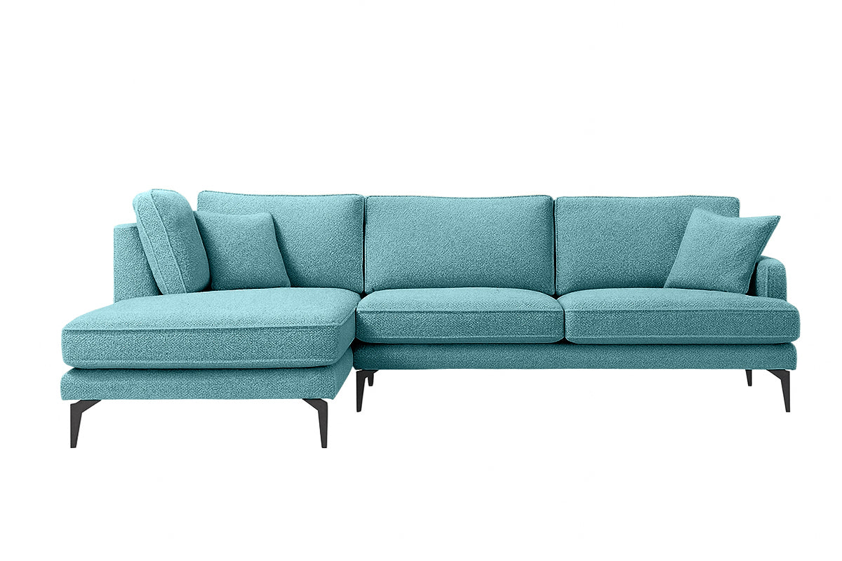 Colțar Fix AZURRO, cu ladă de depozitare, 280x90/180x85 cm - Prestigehome.ro - Colțar - Prestige #color_Turcoaz-Mystery