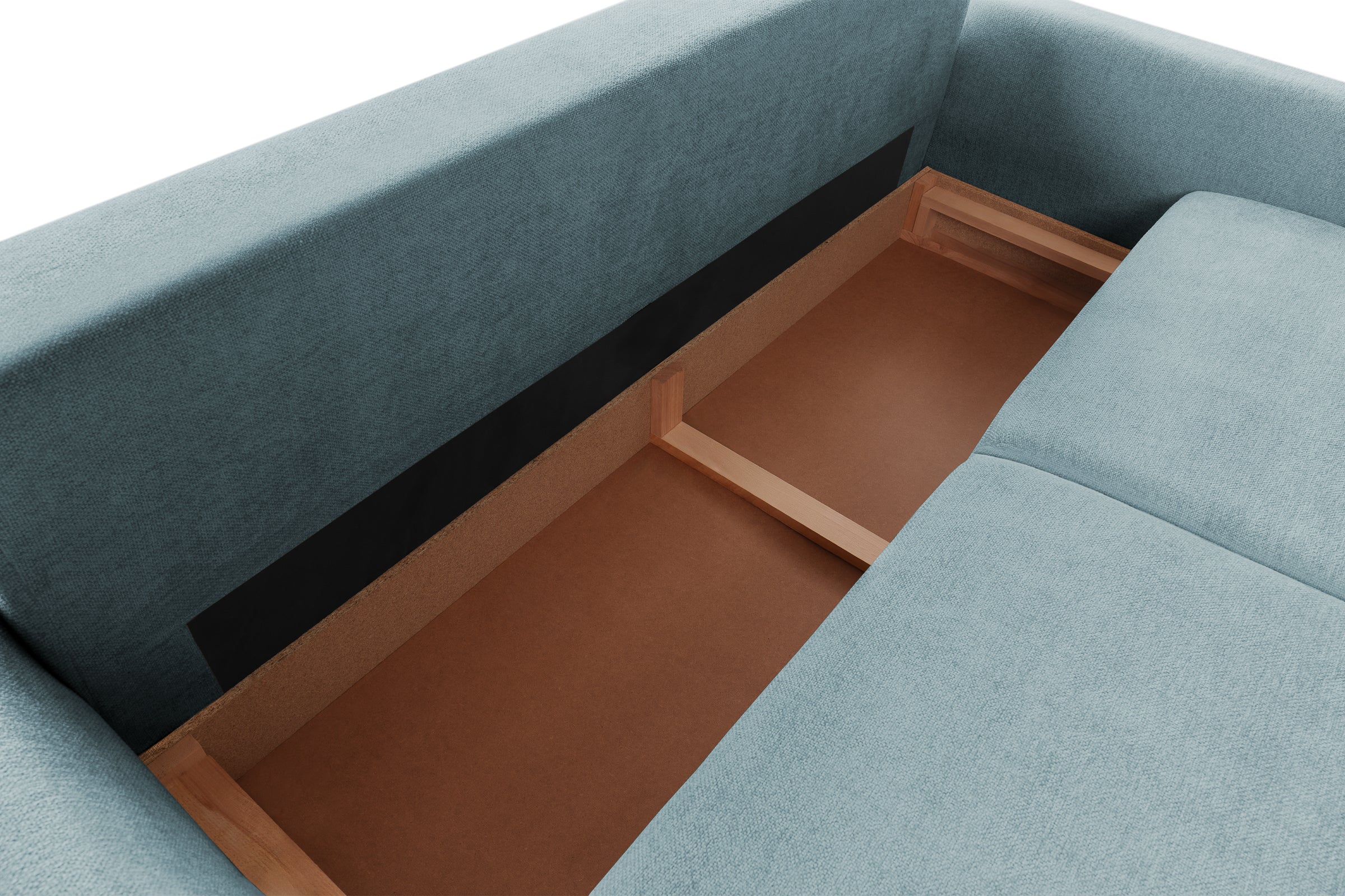 Canapea Extensibilă 3 locuri TIVOLI, 240x105x95 cm, #color_Albastru-Mystery