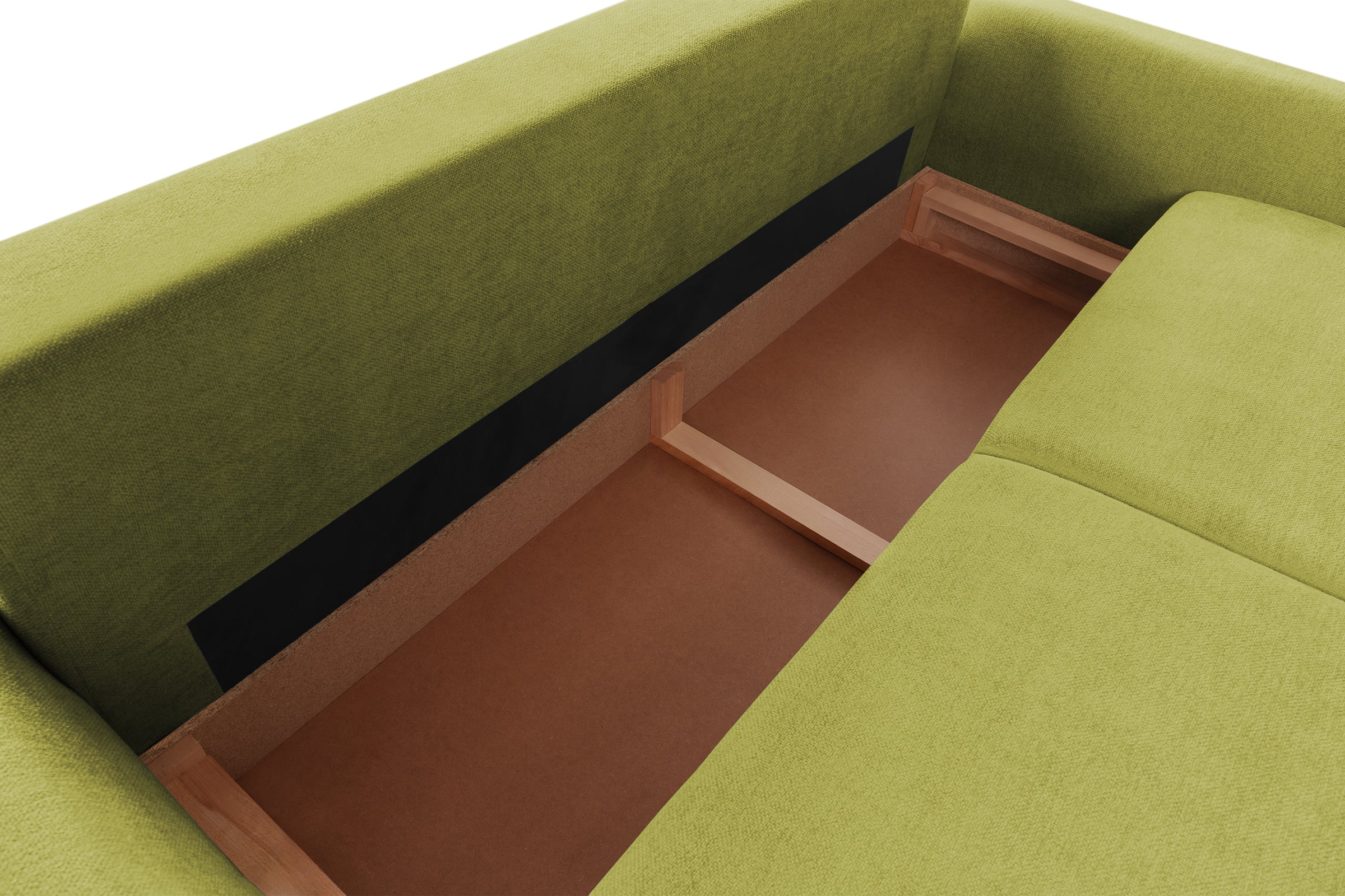 Canapea Extensibilă 3 locuri TIVOLI, 240x105x95 cm, #color_Verde-Olive-Mystery