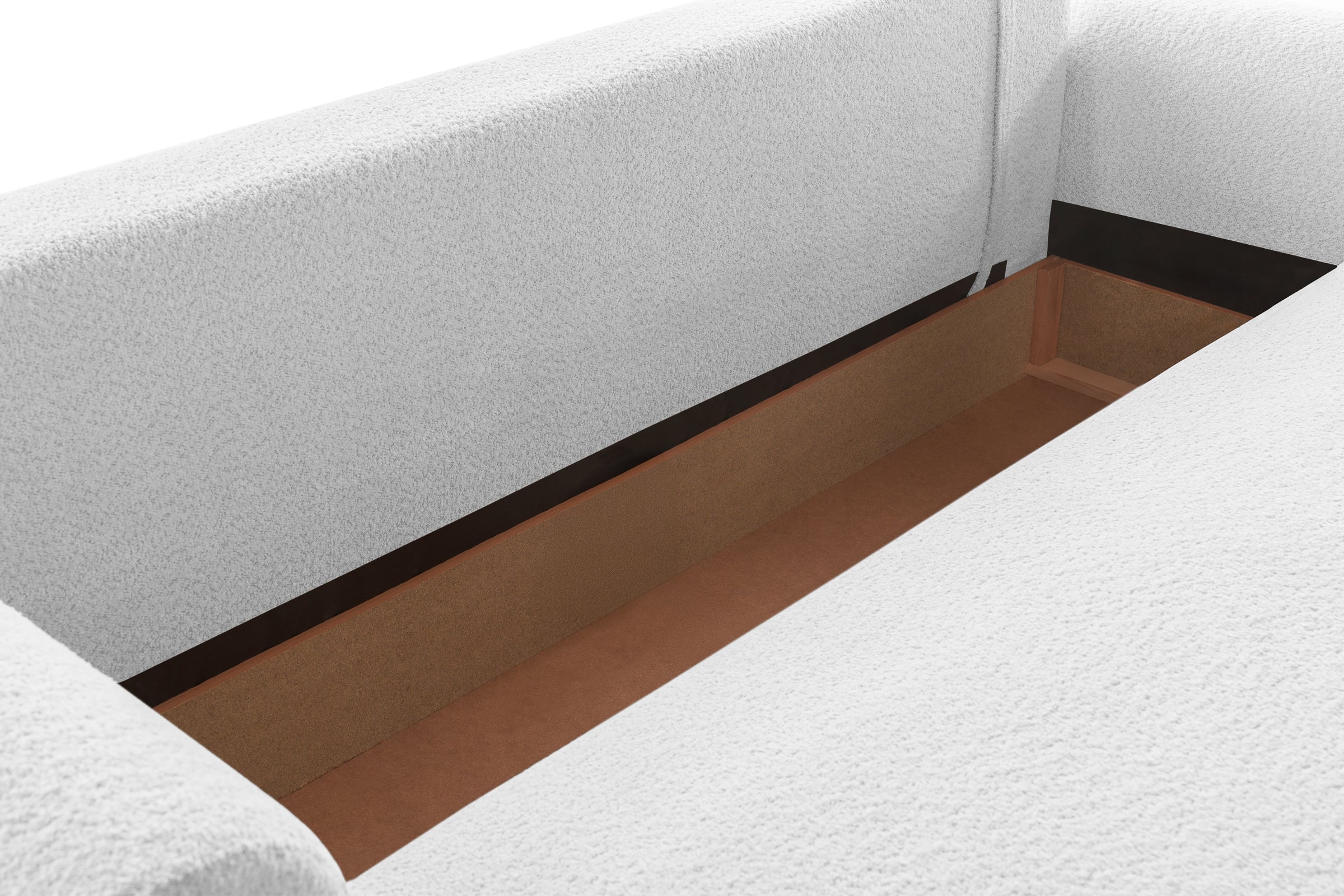 Canapea Extensibilă 3 locuri NOA, cu ladă depozitare, 244x108x80 cm, #color_Gri-Argintiu-Anthology