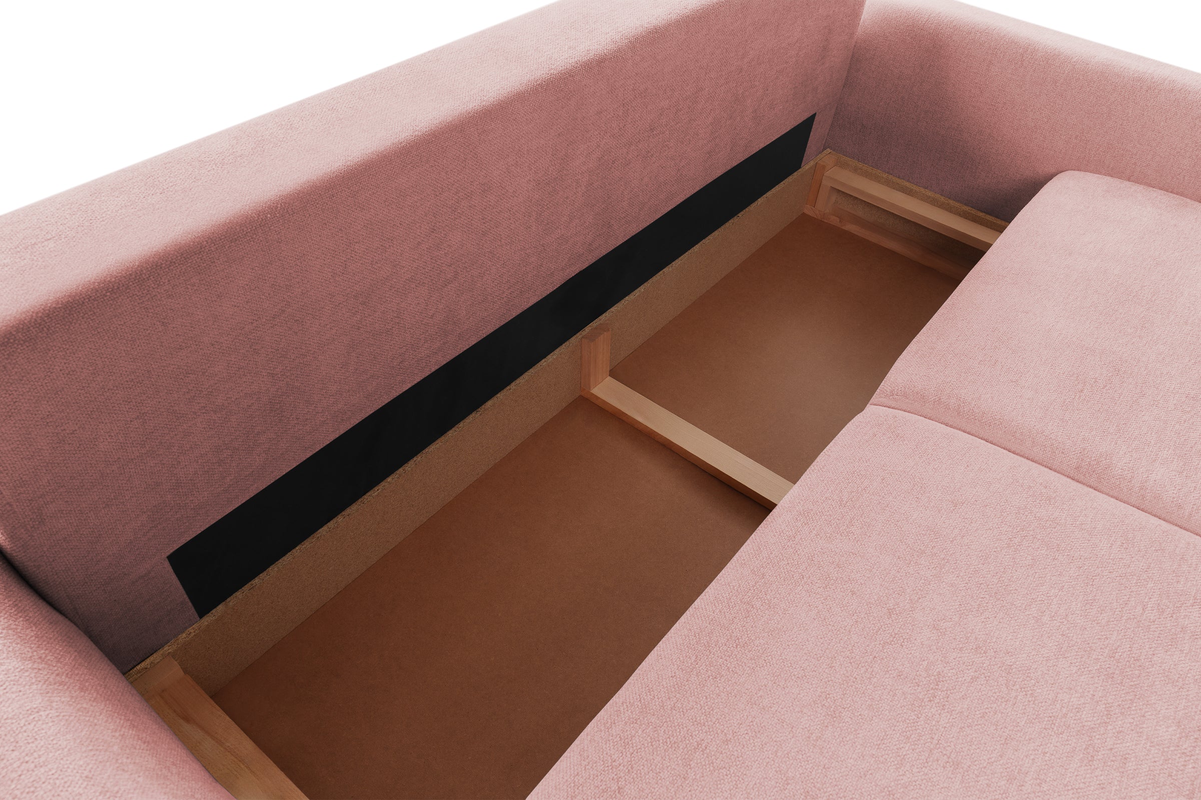 Canapea Extensibilă 3 locuri TIVOLI, 240x105x95 cm, #color_Roz-Mystery