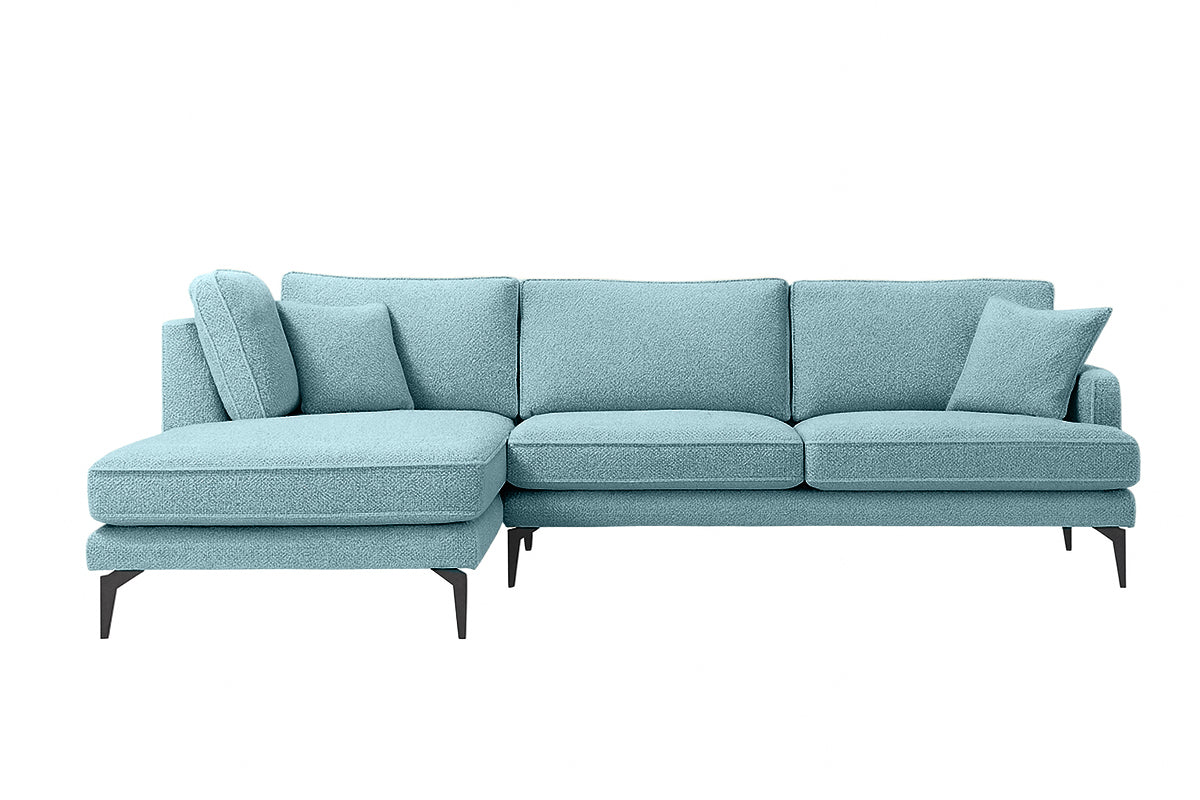 Colțar Fix AZURRO, cu ladă de depozitare, 280x90/180x85 cm - Prestigehome.ro - Colțar - Prestige #color_Albastru-Mystery