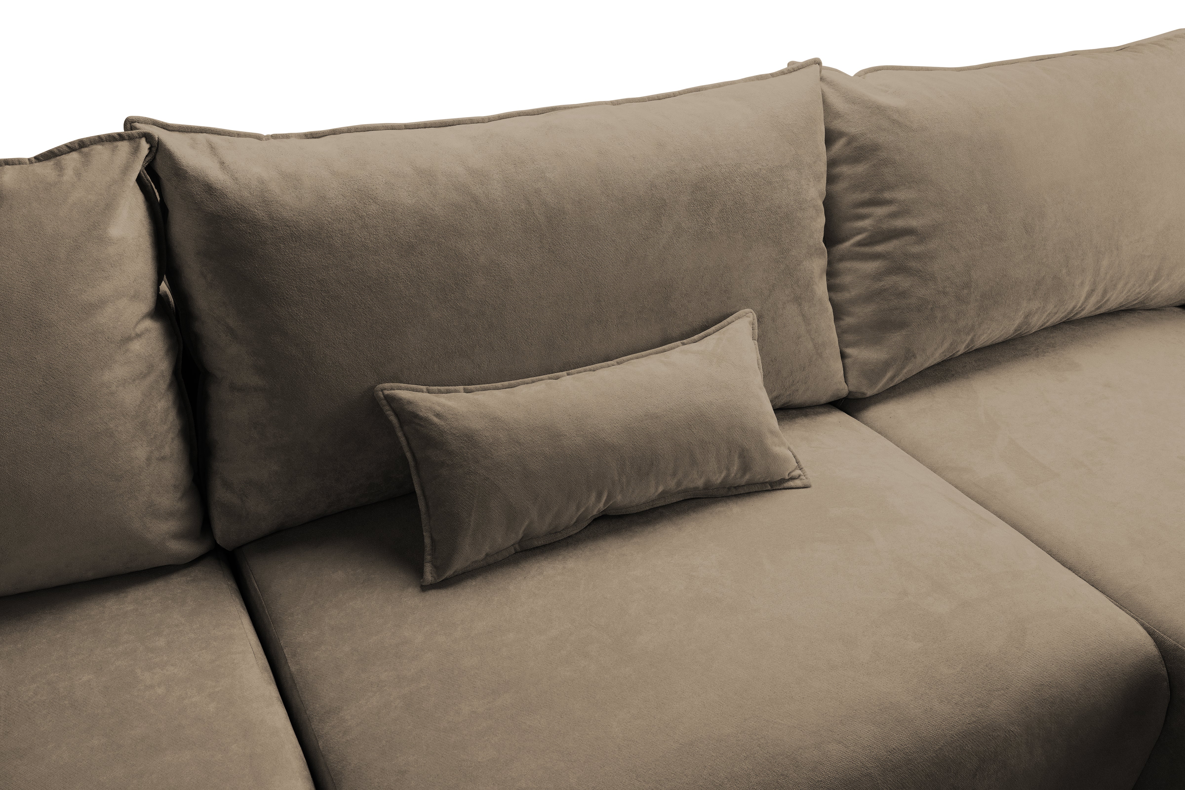 Colțar Extensibil OSAKA, cu 2 lăzi depozitare, șezlong interschimbabil, 338x190x87 cm, #color_Cafe-Havana