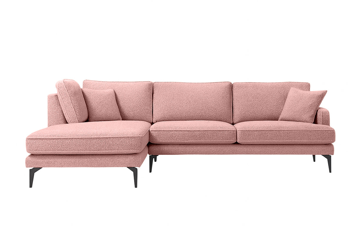 Colțar Fix AZURRO, cu ladă de depozitare, 280x90/180x85 cm - Prestigehome.ro - Colțar - Prestige #color_Roz-Mystery