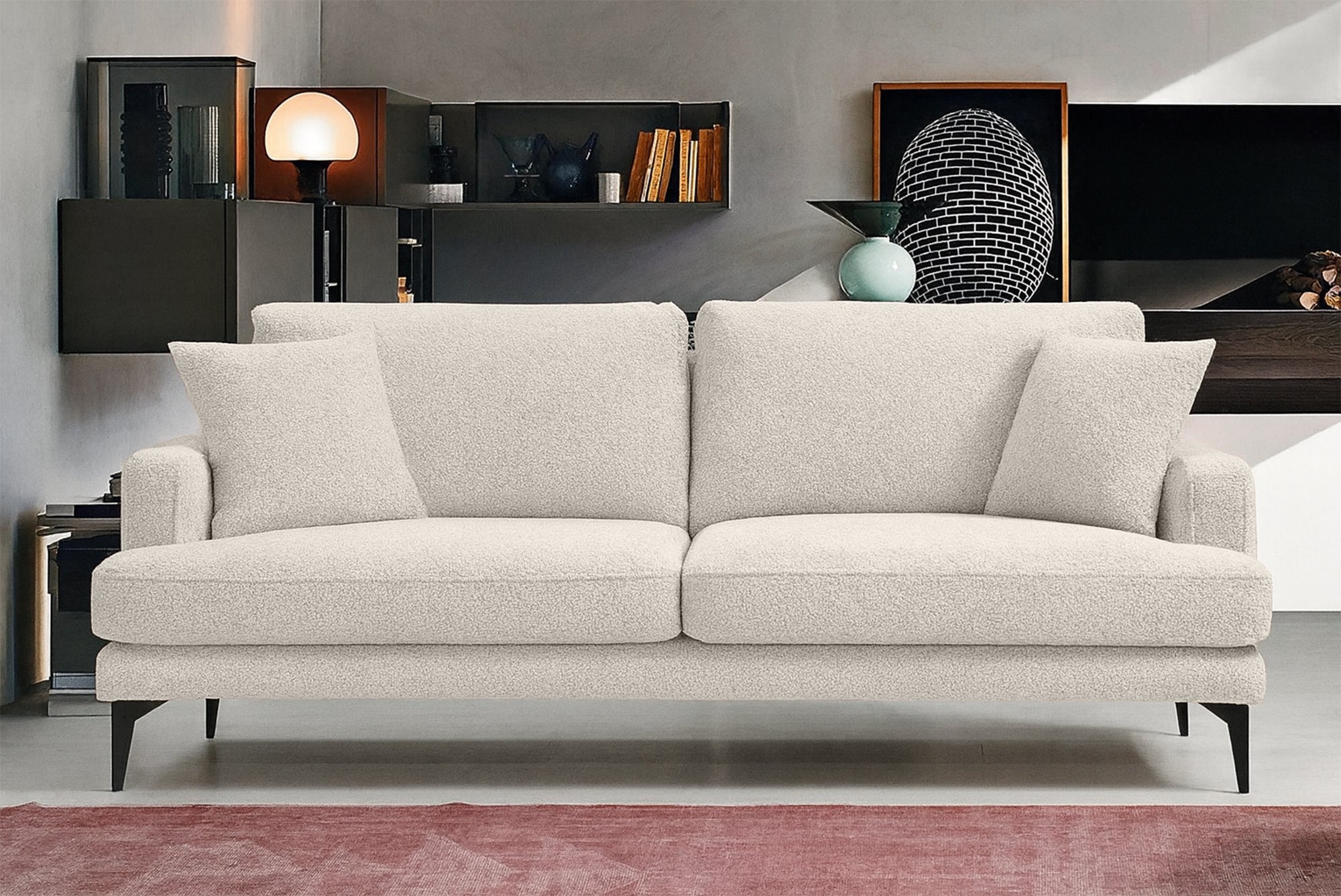 Canapea Fixă AZURRO, 3 locuri, 205x90x85 cm - Prestigehome.ro - Canapea - Prestige #color_Crem-Mystery