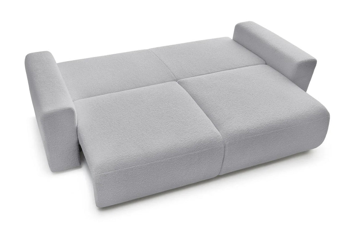 Canapea Extensibilă 3 locuri LIVIGNO, cu ladă de depozitare, 235x93x100 cm - Prestigehome.ro - Canapea - Prestige #color_Gri-Deschis-Anthology