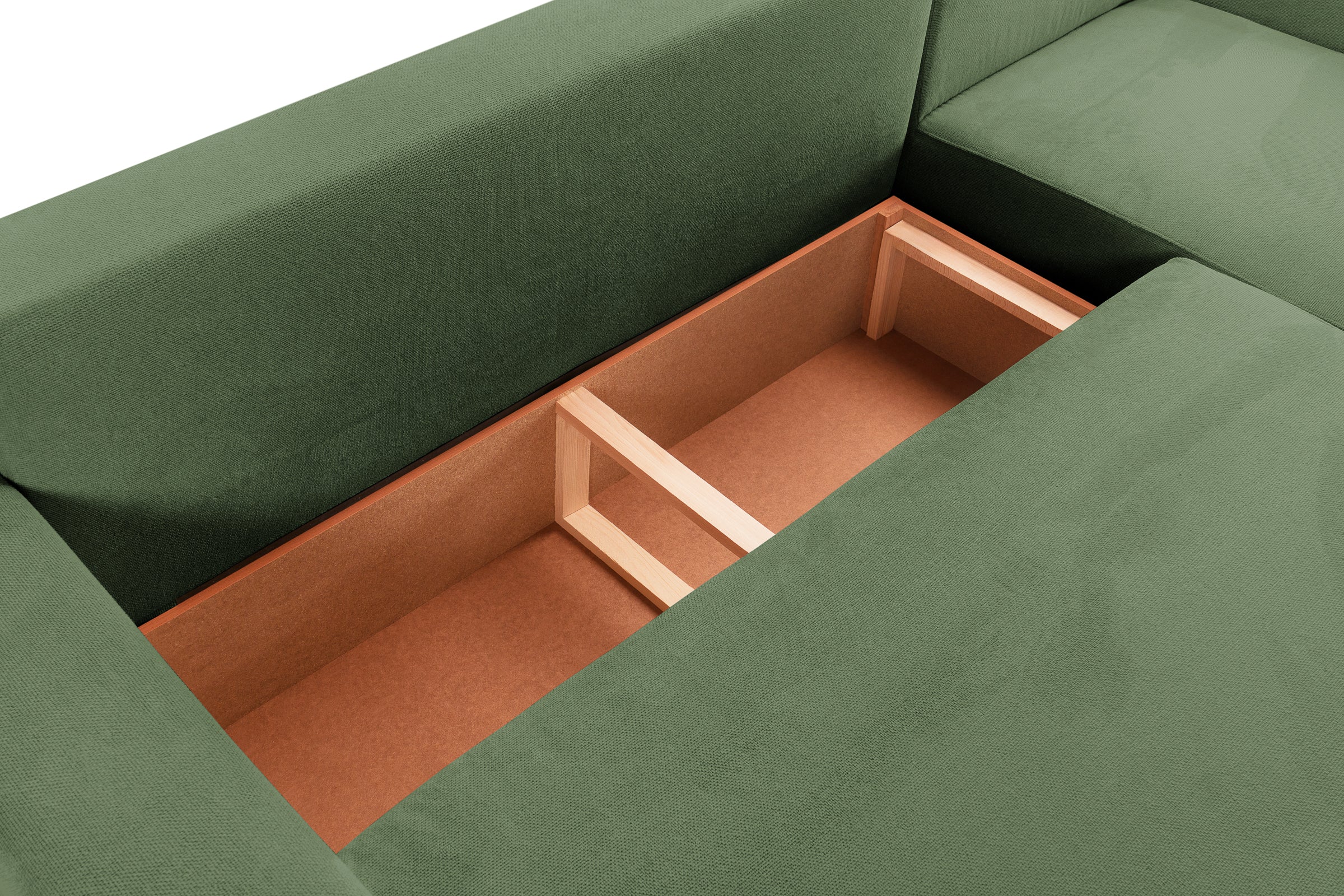 Canapea Extensibilă 3 locuri KENZO, 235x100x93 cm, #color_Verde-Memphis