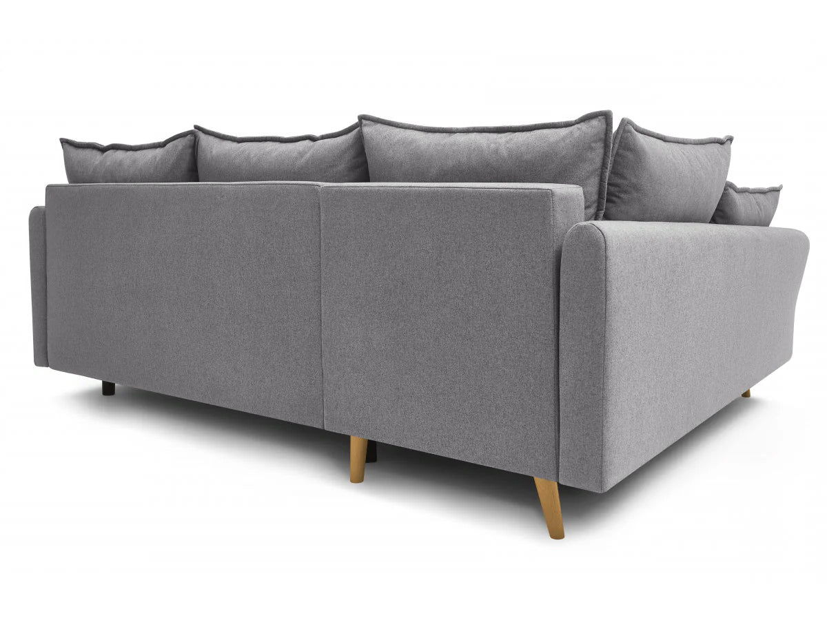 Colțar Extensibil JULIET, cu ladă de depozitare, variante stânga/dreapta, 240x166x95 cm - Prestigehome.ro - Canapea - Prestige #color_Gri-Deschis-Loft