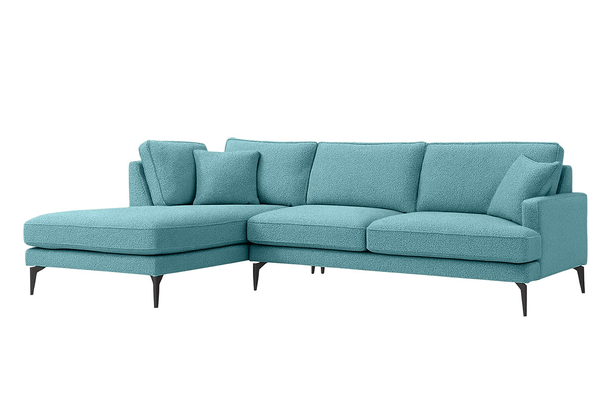 Colțar Fix AZURRO, cu ladă de depozitare, 280x90/180x85 cm - Prestigehome.ro - Colțar - Prestige #color_Turcoaz-Mystery