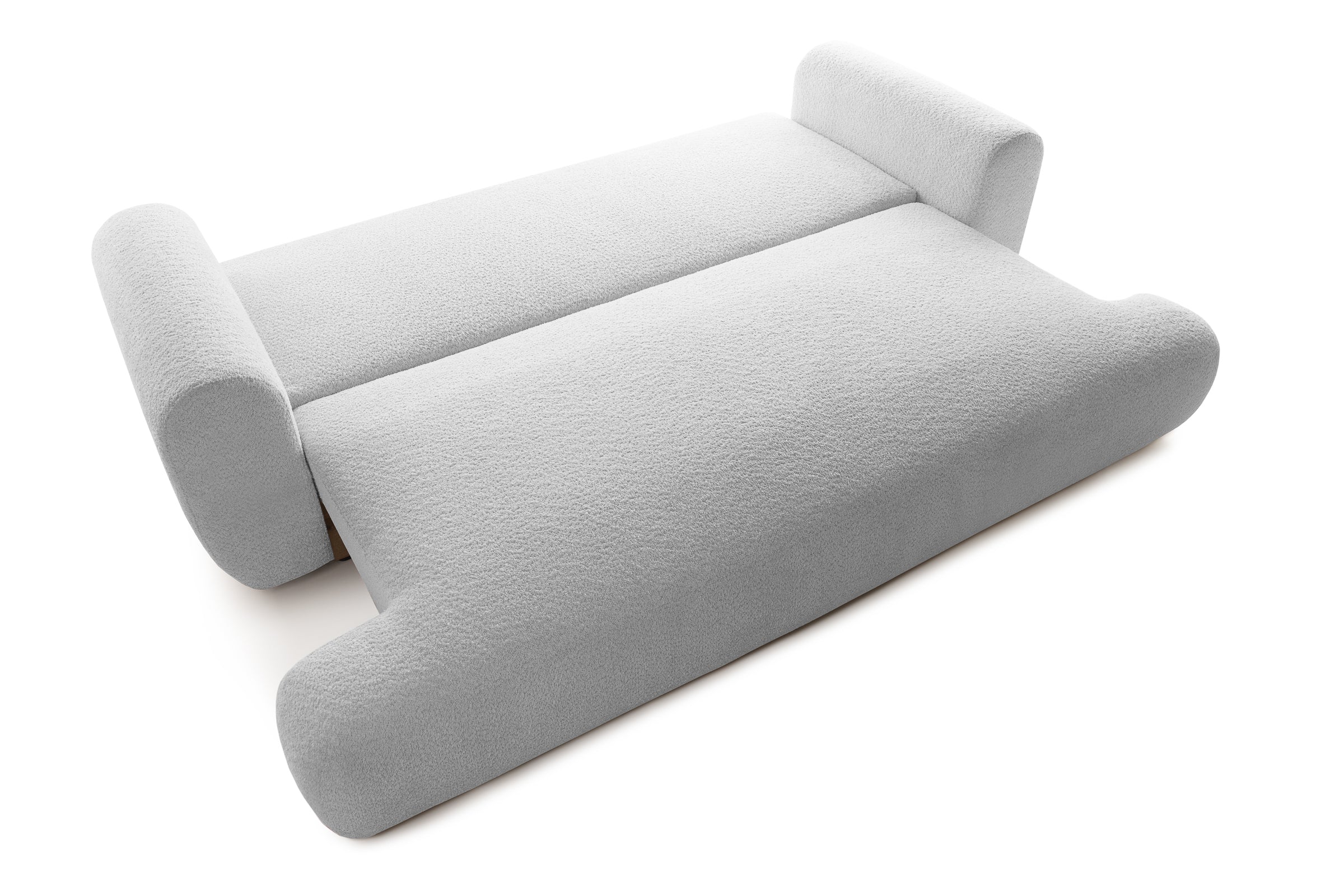 Canapea Extensibilă 3 locuri NOA, cu ladă depozitare, 244x108x80 cm, #color_Gri-Argintiu-Anthology