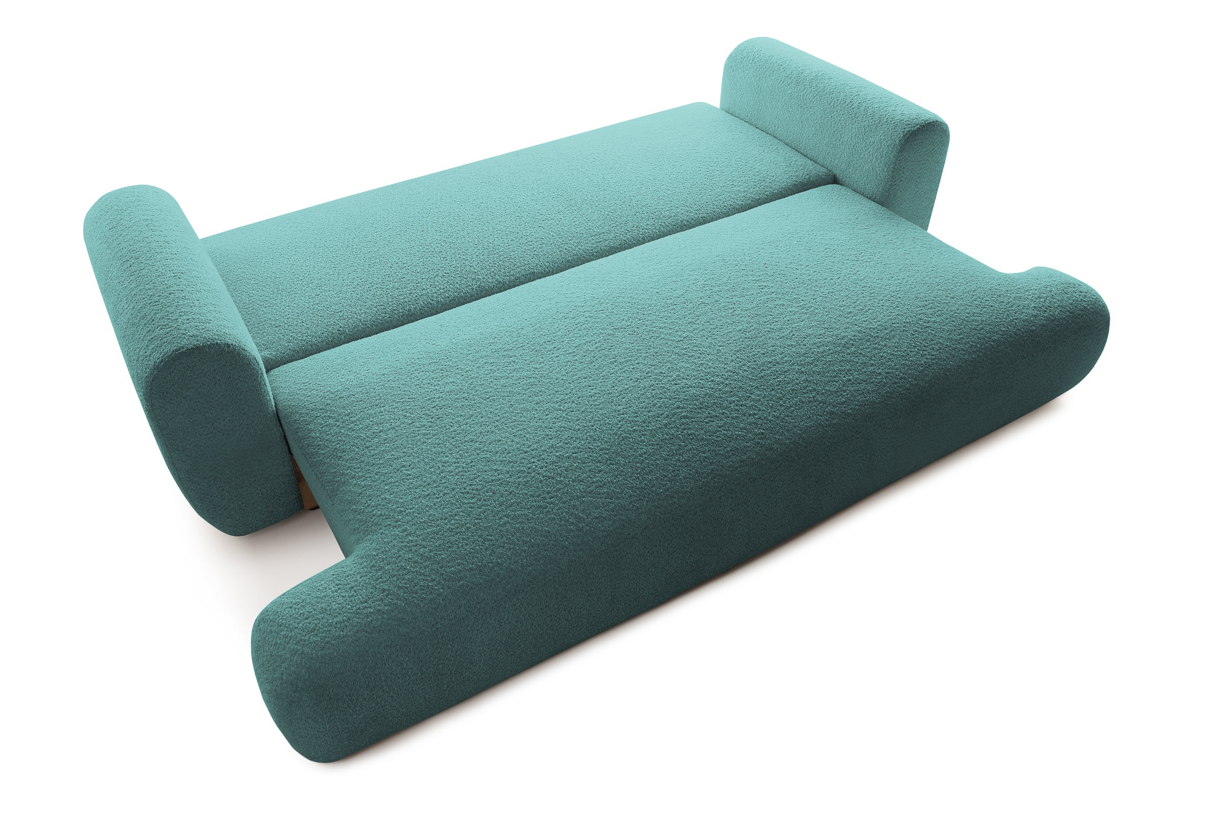 Canapea Extensibilă 3 locuri NOA, cu ladă depozitare, 244x108x80 cm, #color_Albastru-Anthology