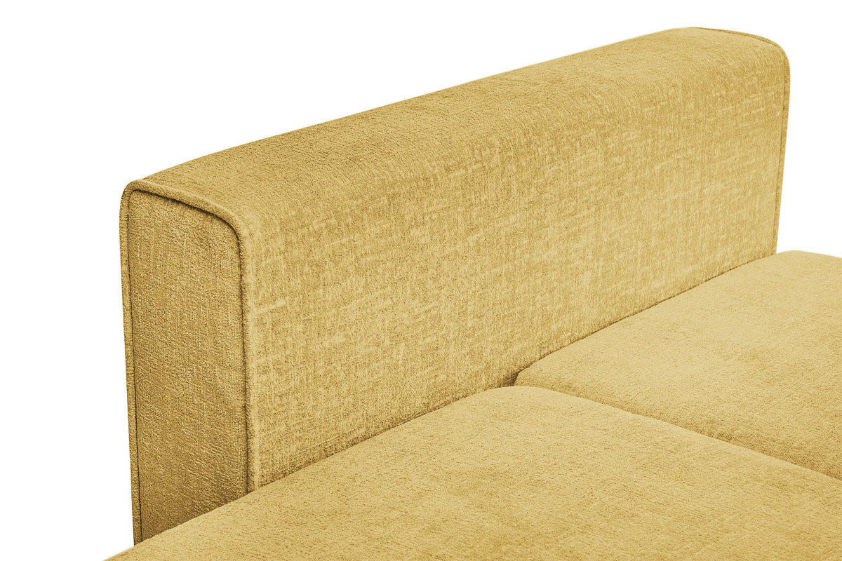 Coltar Extensibil 3 locuri ZANETTO, cu lada de depozitare, 240x160x70 cm, #color_Galben-Onyx