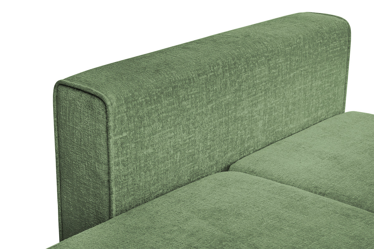 Coltar Extensibil 3 locuri ZANETTO, cu lada de depozitare, 240x160x70 cm, #color_Verde-Onyx