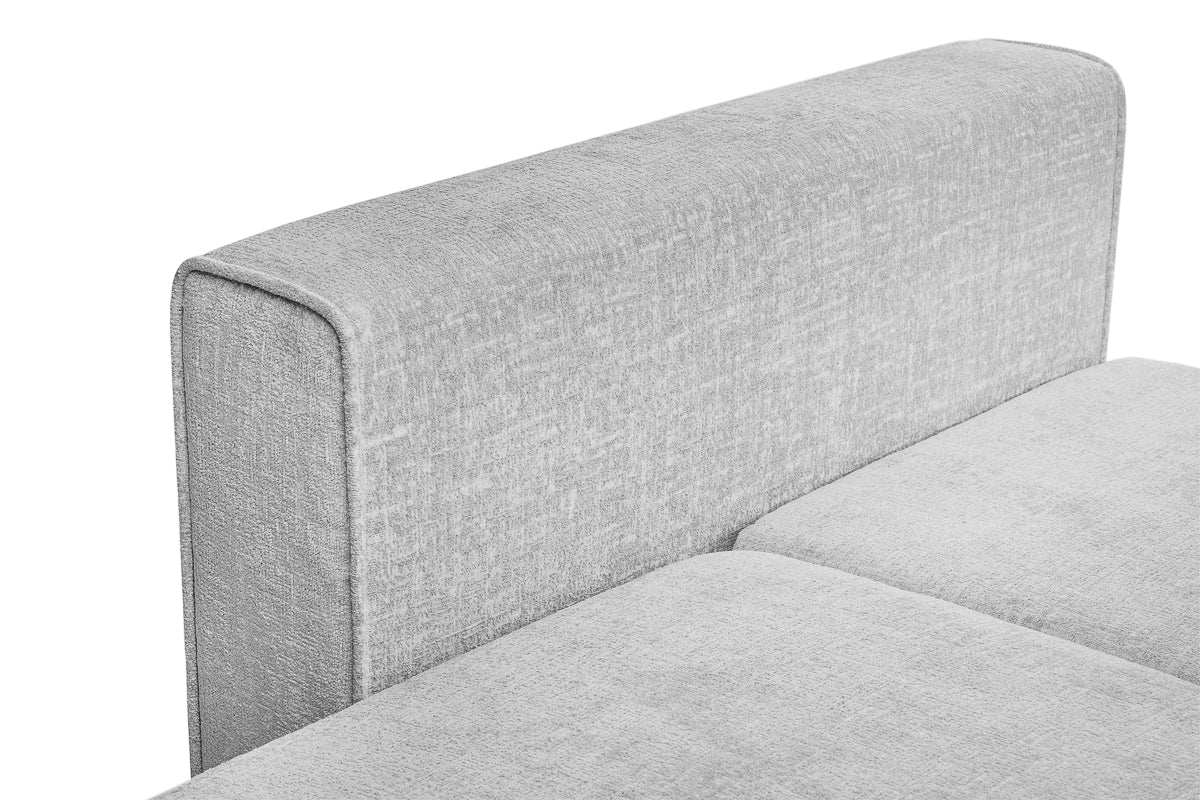 Coltar Extensibil 3 locuri ZANETTO, cu lada de depozitare, 240x160x70 cm, #color_Gri-Argintiu-Onyx