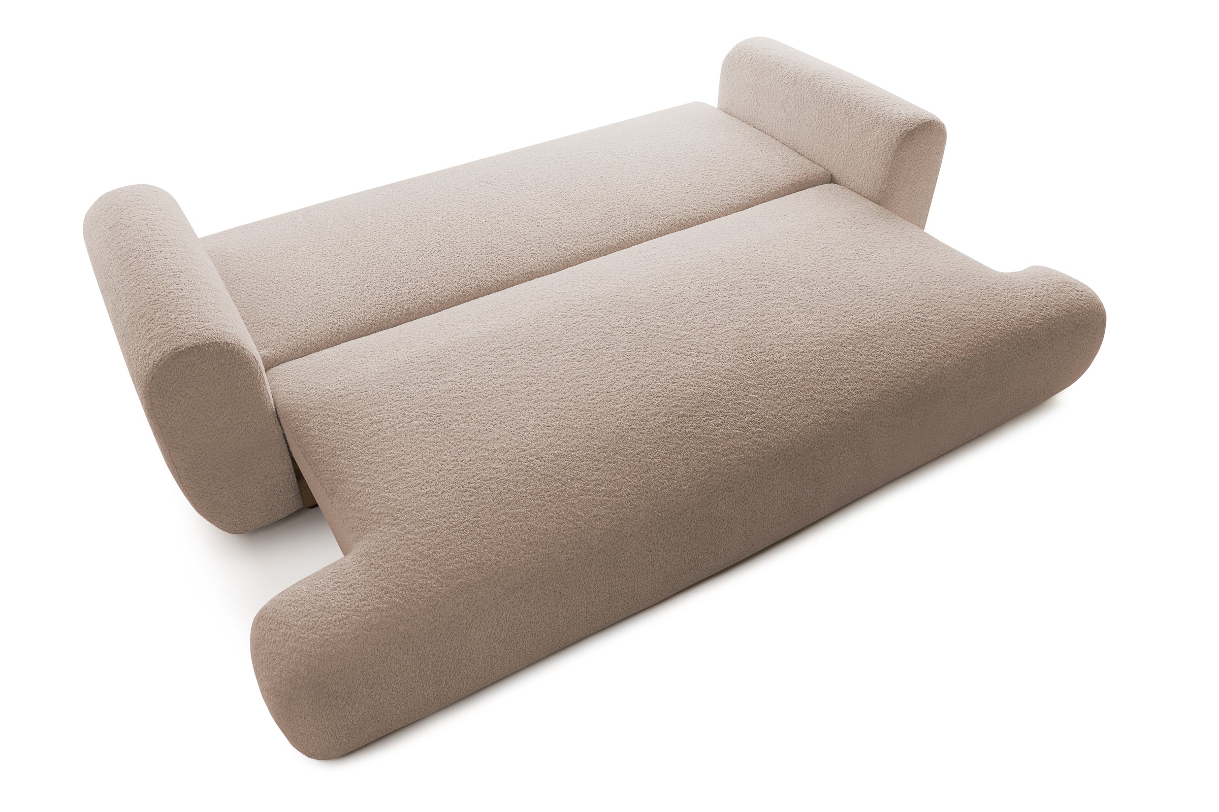 Canapea Extensibilă 3 locuri NOA, cu ladă depozitare, 244x108x80 cm, #color_Bej-Anthology