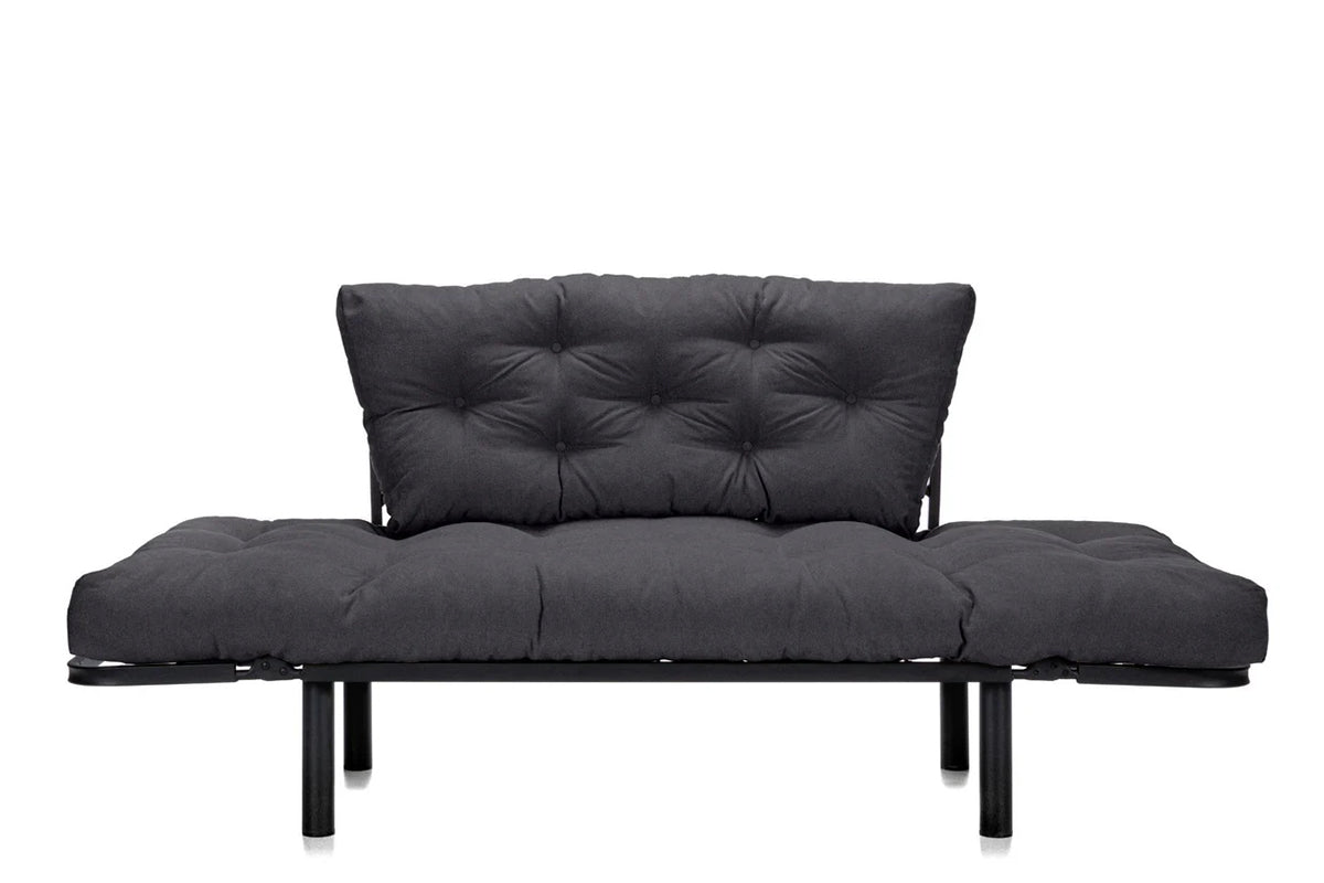 Canapea Extensibila 2 locuri SUNNY, pentru terasa, 155X70X85 cm, prestigehome.ro, Prestige Home, Prestige, balcon, gradina mobila, #color_gri-inchis-enjoy