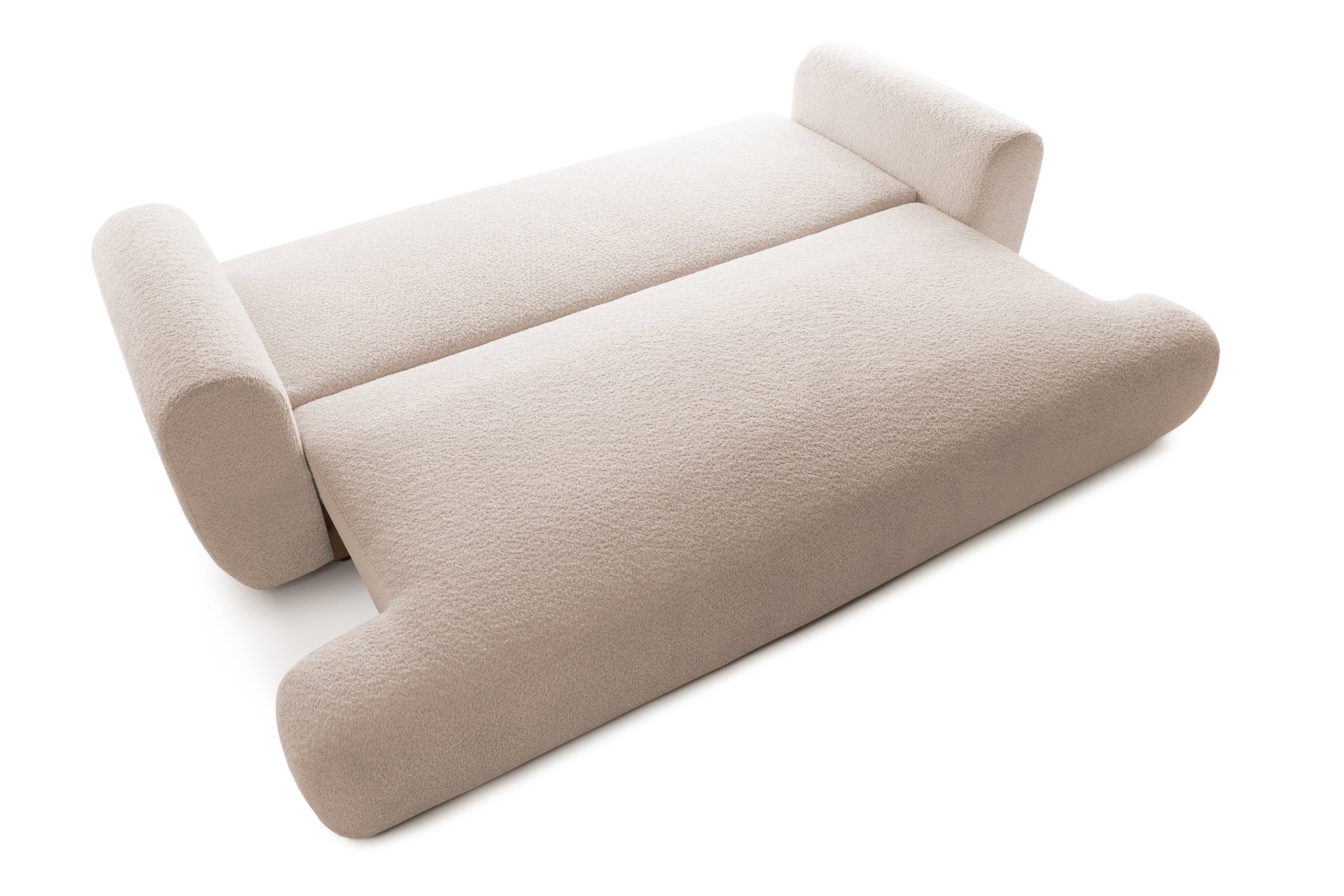 Canapea Extensibilă 3 locuri NOA, cu ladă depozitare, 244x108x80 cm, #color_Crem-Anthology