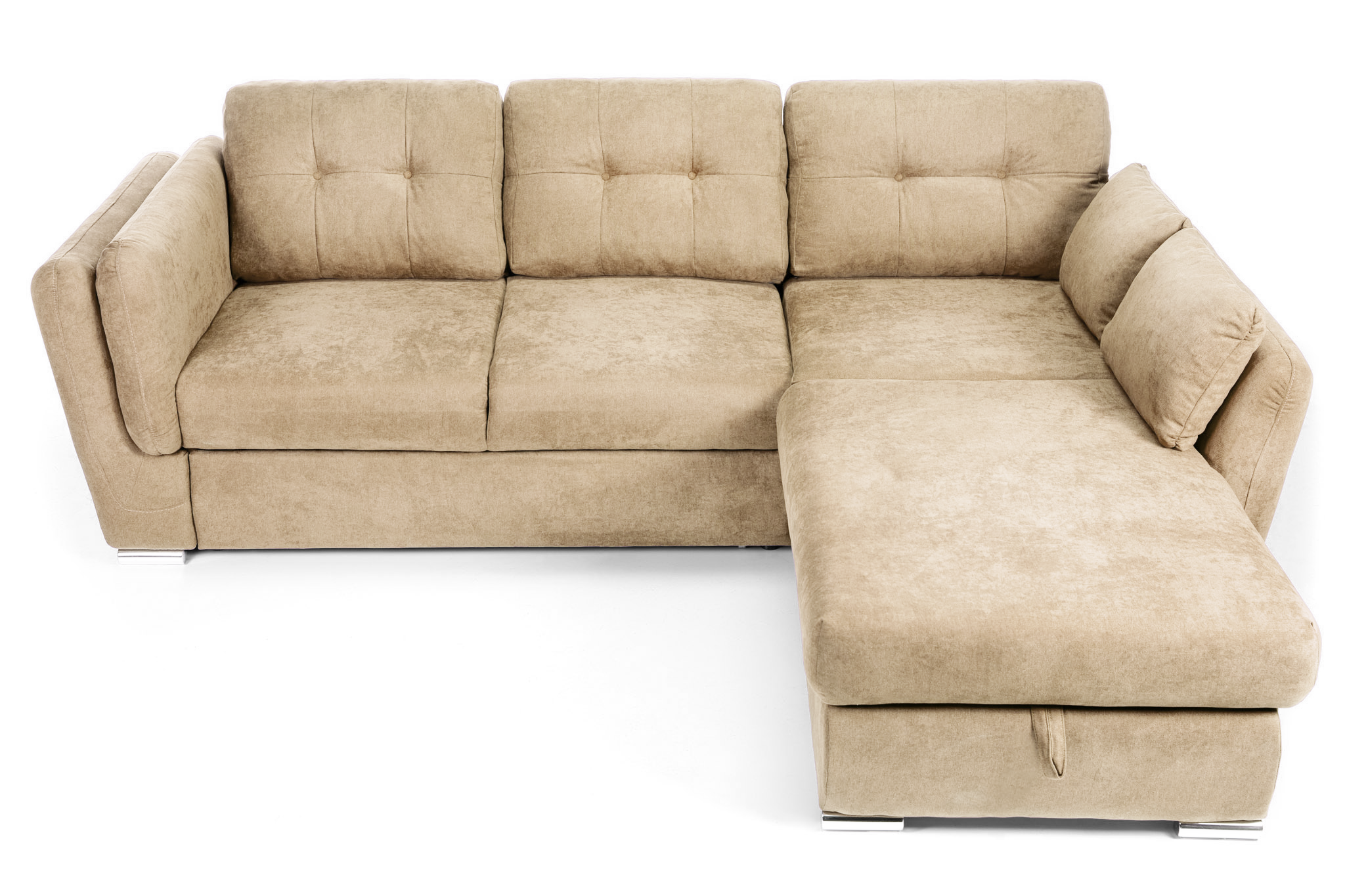 Colțar Extensibil JAZZ, cu ladă depozitare, 245 x 205 x 90 cm, #color_Bej-enjoy