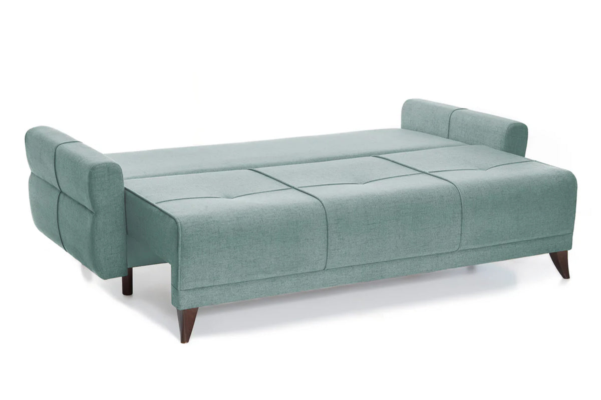 Canapea Extensibila 3 locuri Emerald, cu lada de depozitare, 215x70x90 cm - Prestigehome.ro - Canapea - Prestige - #color_yuca-menta