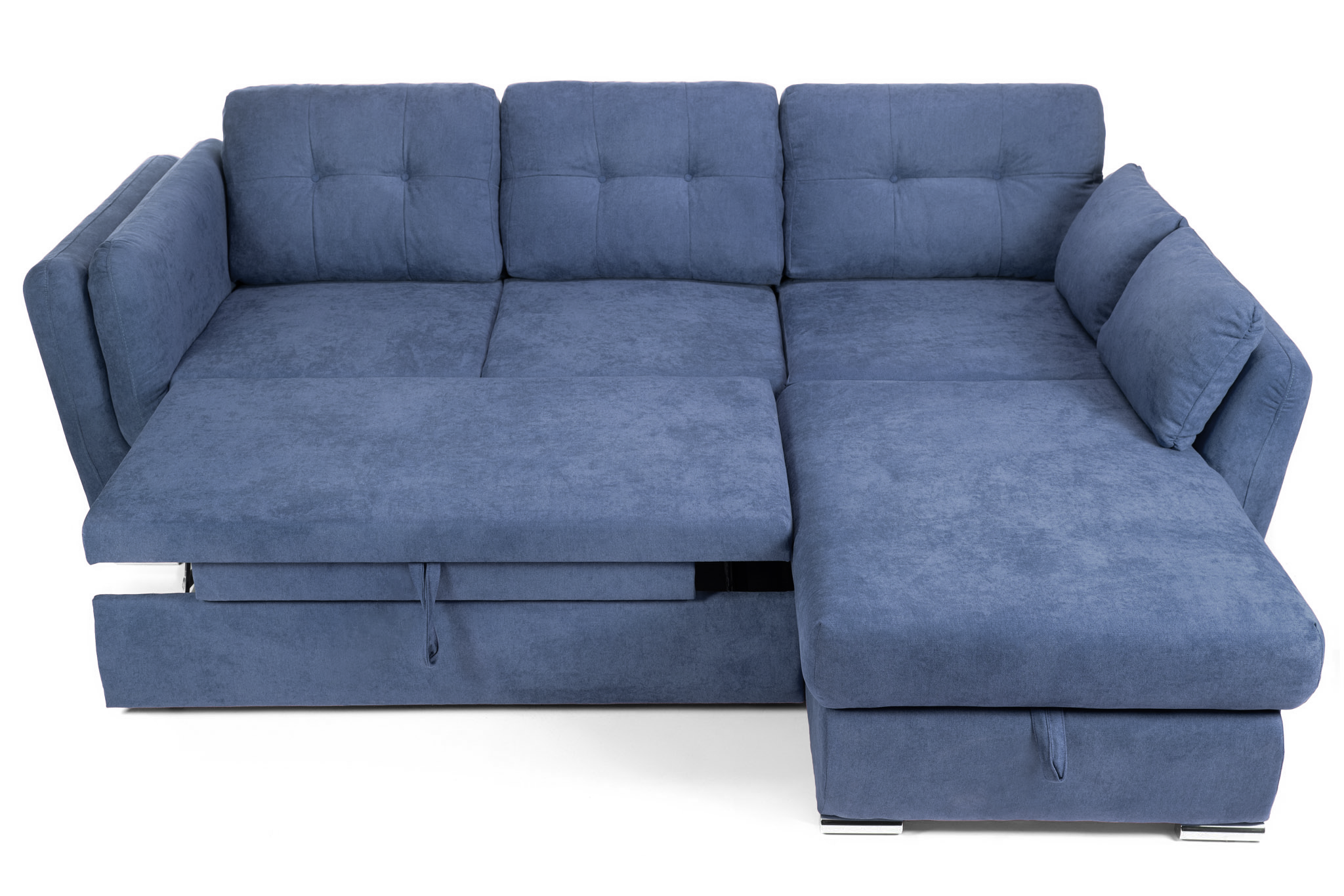 Colțar Extensibil JAZZ, cu ladă depozitare, 245 x 205 x 90 cm, #color_Albastru-Inchis-enjoy