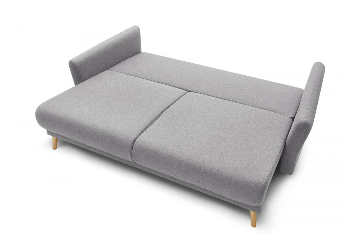 Canapea Extensibilă 3 locuri JULIET, cu ladă de depozitare, 215x88x95 cm - Prestigehome.ro - Canapea - Prestige #color_Gri-Deschis-Como