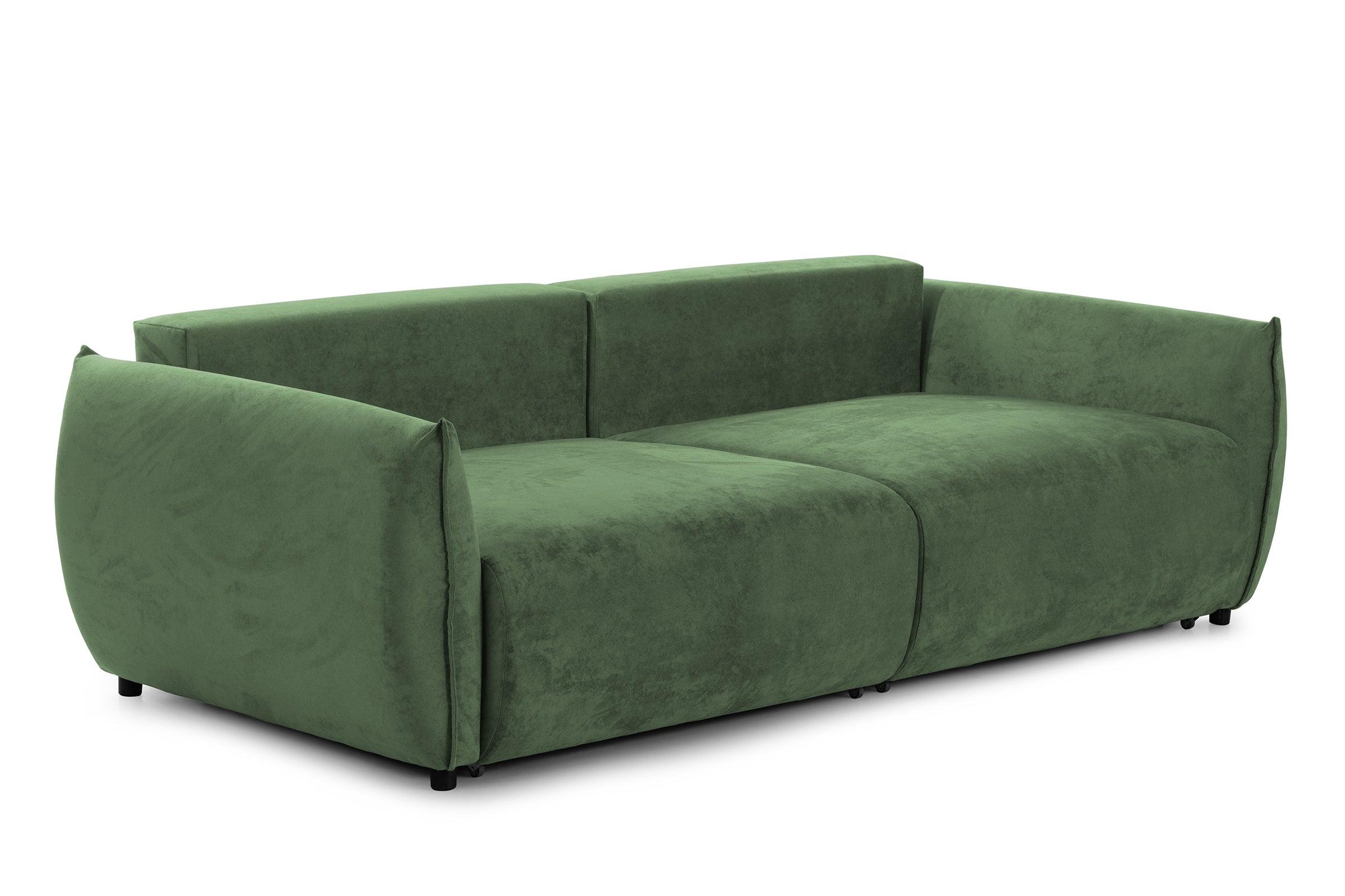 Canapea Extensibilă 3 locuri OSAKA, cu ladă depozitare, 238x110x90 cm #color_Verde-Havana