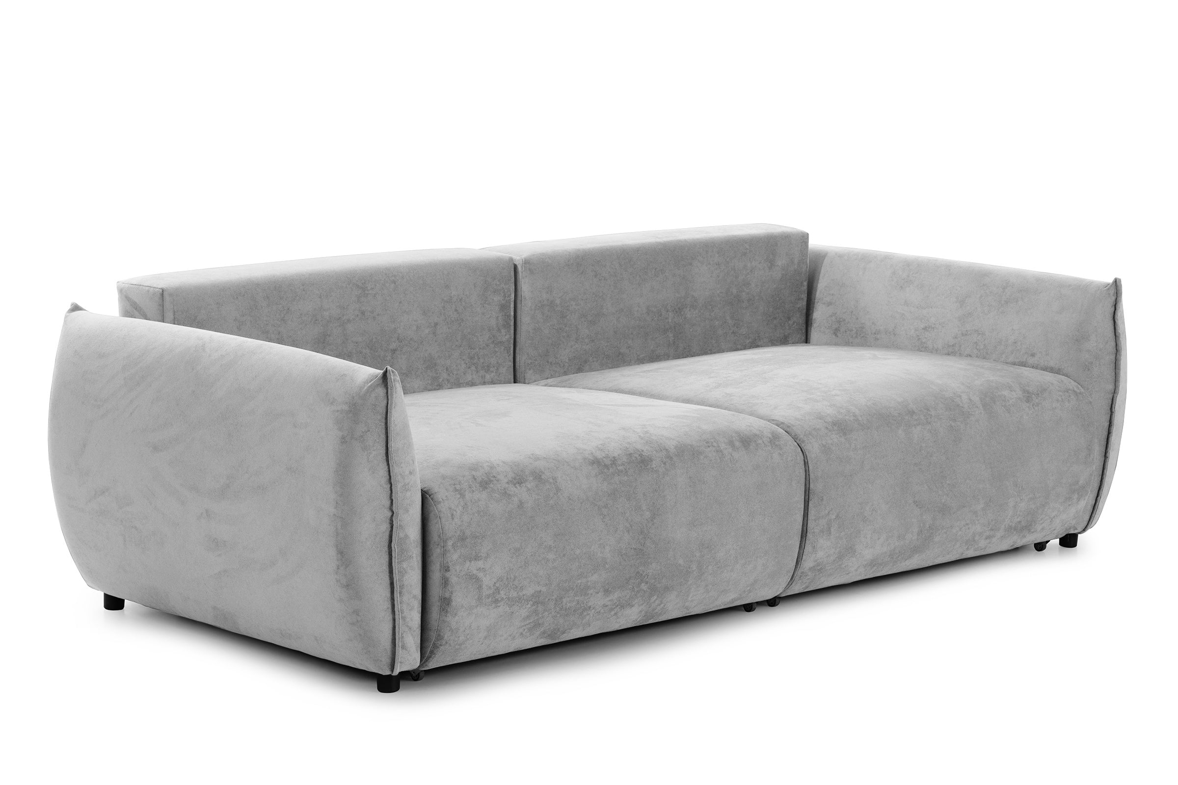 Canapea Extensibilă 3 locuri OSAKA, cu ladă depozitare, 238x110x90 cm #color_Gri-Deschis-Havana