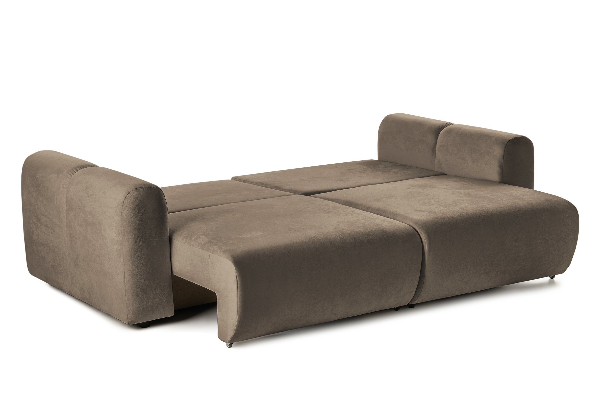 Canapea Extensibilă 3 locuri GEORGIA, cu 2 lăzi depozitare, 248x110x90 cm #color_Cafe-Havana