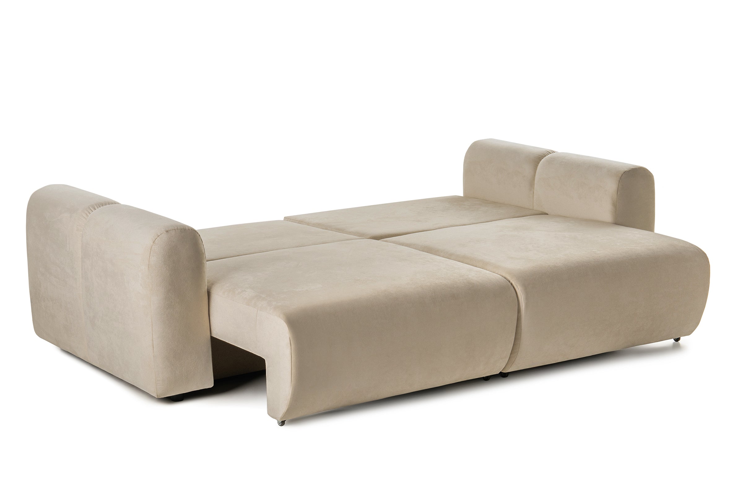 Canapea Extensibilă 3 locuri GEORGIA, cu 2 lăzi depozitare, 248x110x90 cm #color_Bej-Havana