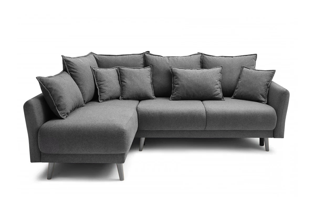 Colțar Extensibil JULIET, cu ladă de depozitare, variante stânga/dreapta, 240x166x95 cm - Prestigehome.ro - Canapea - Prestige #color_Gri-Inchis-Loft