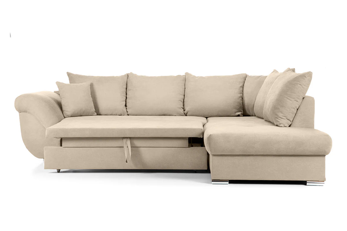 Colțar Extensibil SANTOS, variante stânga/dreapta, 295x215x80 cm, Prestigehome.ro, #color_Bej-enjoy