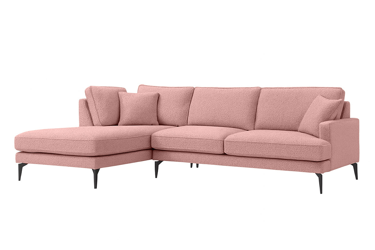 Colțar Fix AZURRO, cu ladă de depozitare, 280x90/180x85 cm - Prestigehome.ro - Colțar - Prestige #color_Roz-Mystery