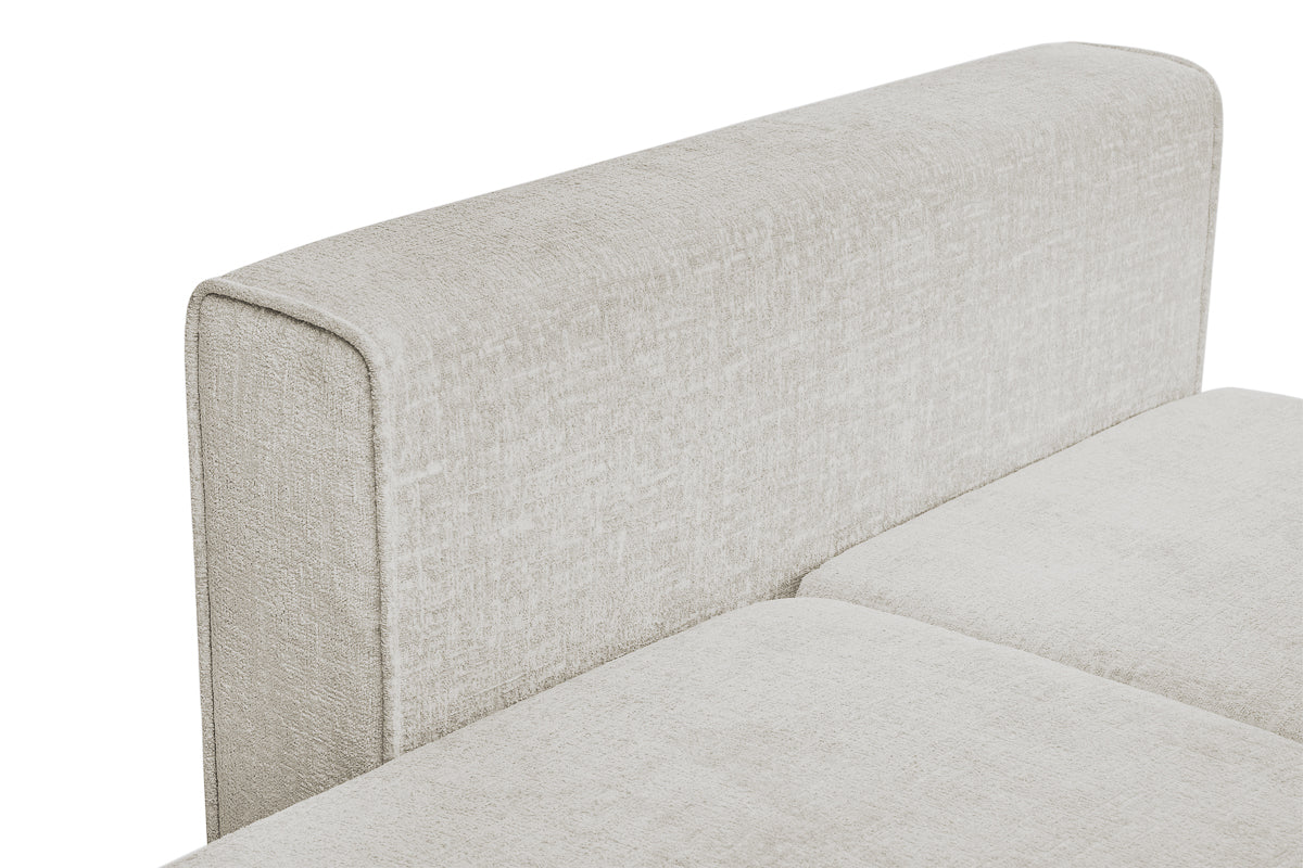 Coltar Extensibil 3 locuri ZANETTO, cu lada de depozitare, 240x160x70 cm, #color_Crem-Onyx