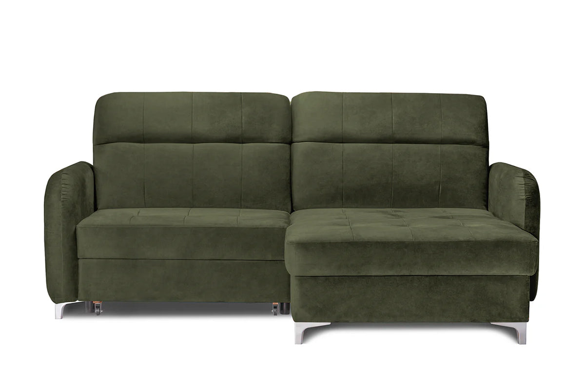 Coltar Extensibil STUDIO, cu lada depozitare, cu tetiere reglabile, 220 x 160 x 105 cm #color_Verde-Whisper