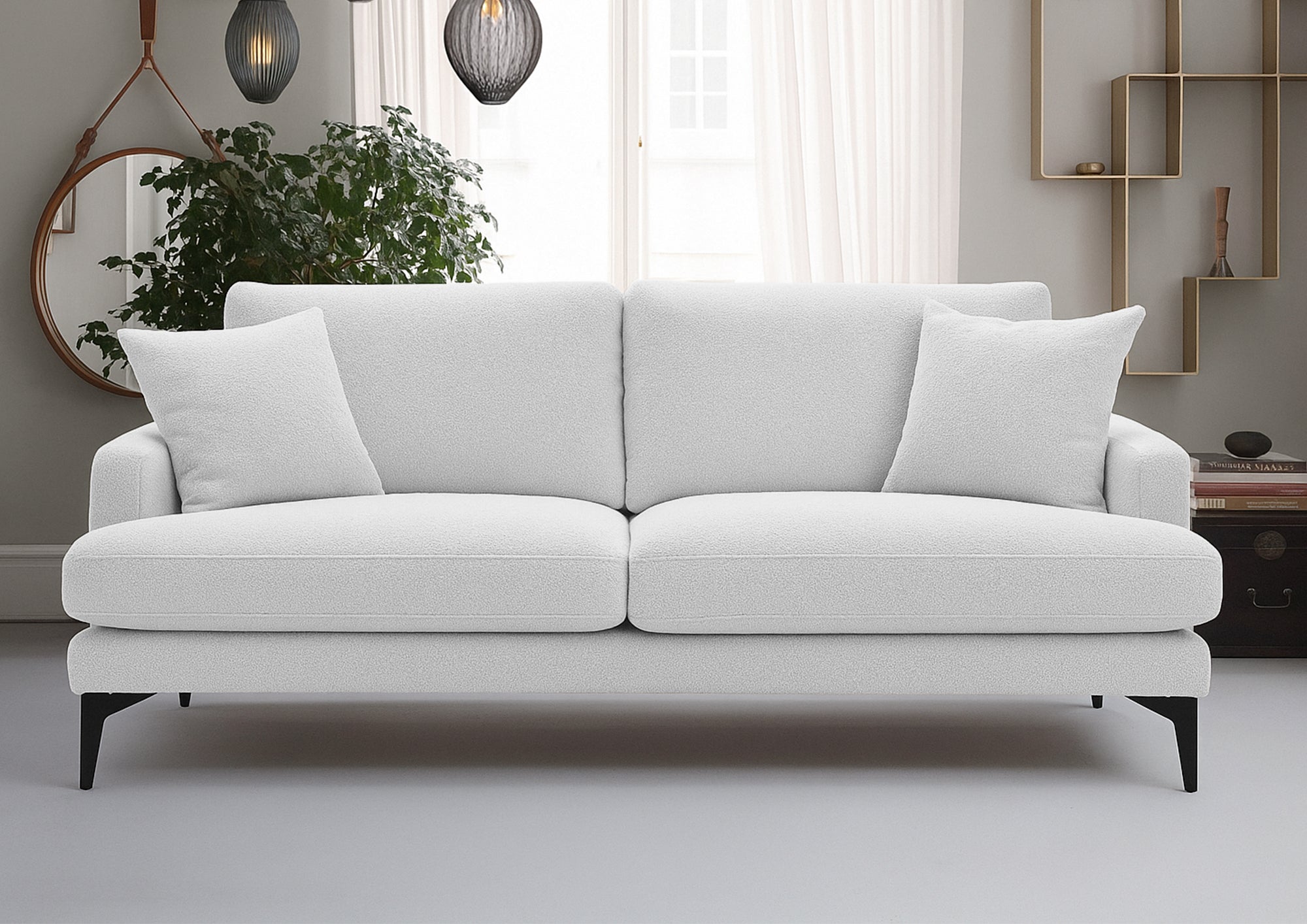 Canapea Fixă AZURRO, 2 locuri, 175x90x85 cm - Prestigehome.ro - Canapea - Prestige #color_Gri-Argintiu-Mystery