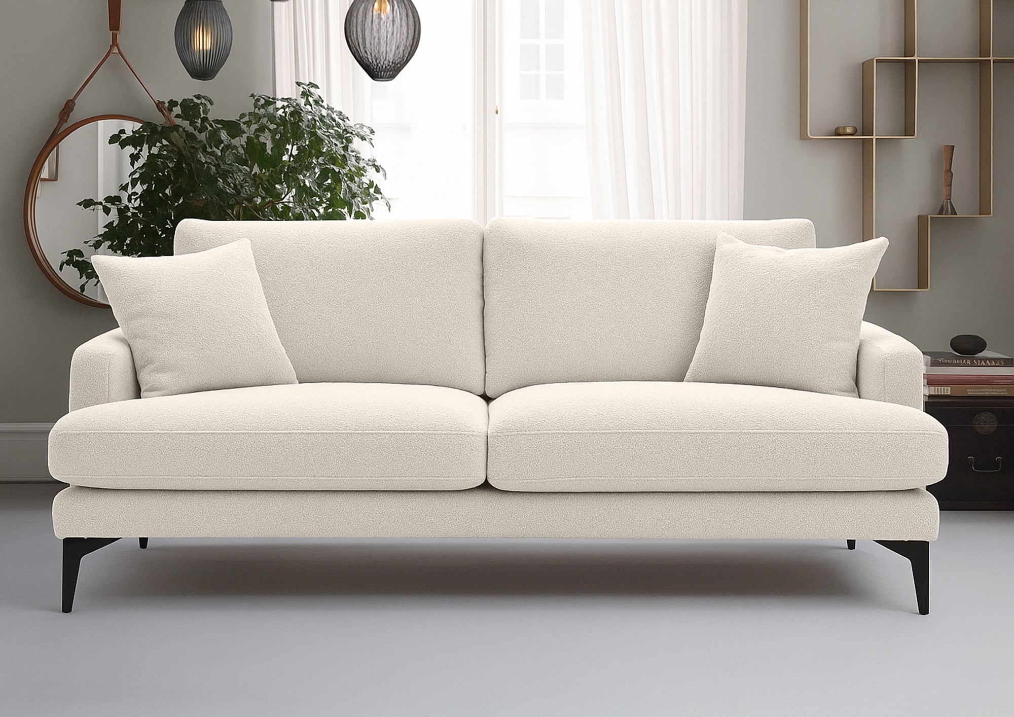 Canapea Fixă AZURRO, 2 locuri, 175x90x85 cm - Prestigehome.ro - Canapea - Prestige #color_Crem-Mystery