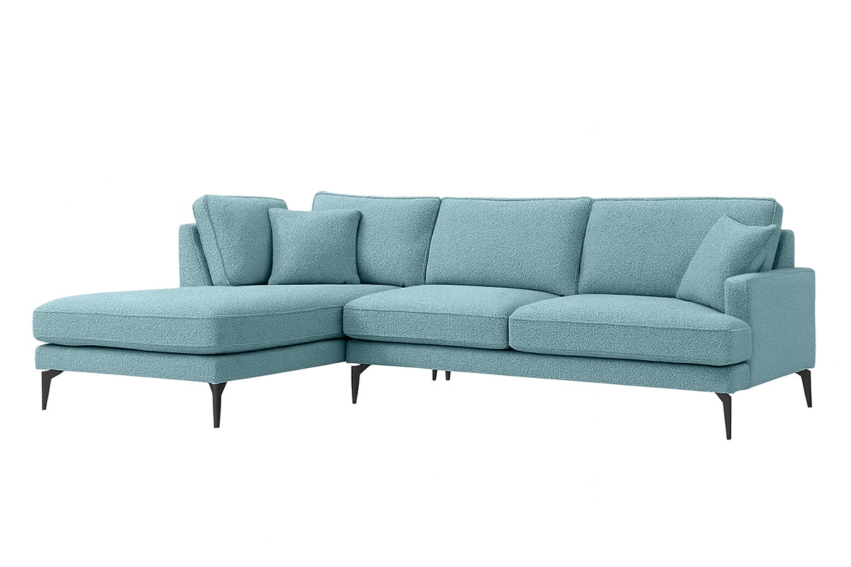 Colțar Fix AZURRO, cu ladă de depozitare, 280x90/180x85 cm - Prestigehome.ro - Colțar - Prestige #color_Albastru-Mystery