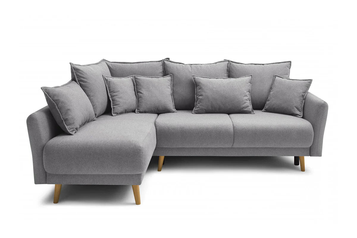 Colțar Extensibil JULIET, cu ladă de depozitare, variante stânga/dreapta, 240x166x95 cm - Prestigehome.ro - Canapea - Prestige #color_Gri-Deschis-Loft