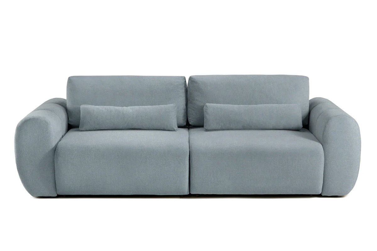 Canapea Extensibilă 3 locuri VERSA, cu 2 lăzi depozitare, 260x110x85 cm, #color_Albastru-Loft