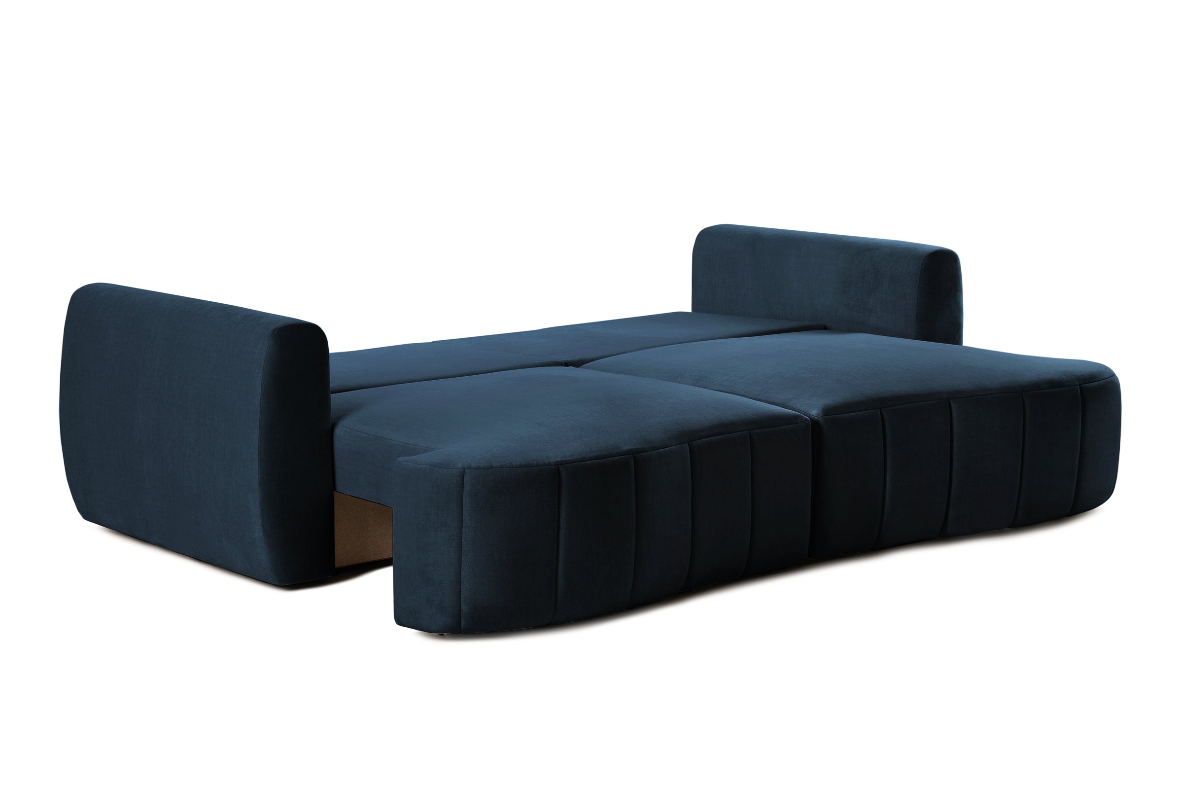 Canapea Extensibilă 3 locuri SAMBA, cu 2 lăzi depozitare, 242x127x90 cm, #Color_Albastru-Vogue