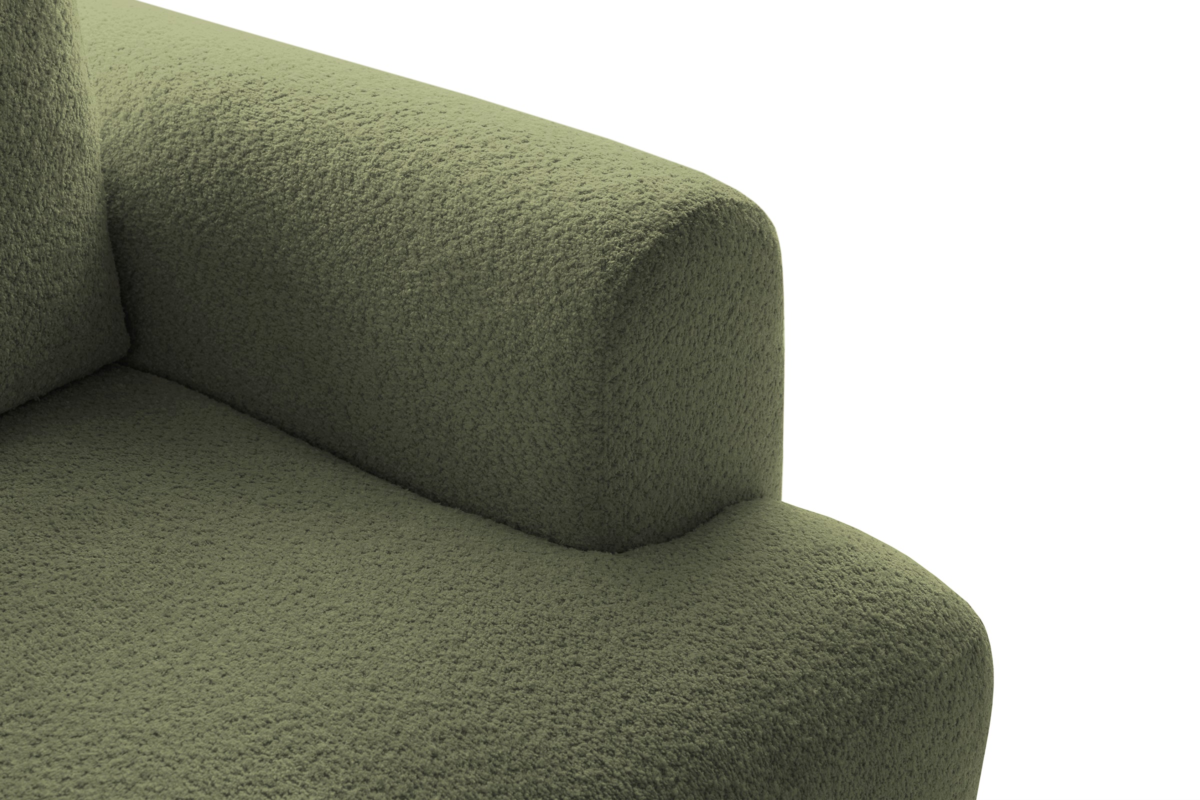 Canapea Extensibilă 3 locuri NOA, cu ladă depozitare, 244x108x80 cm, #color_Verde-Anthology