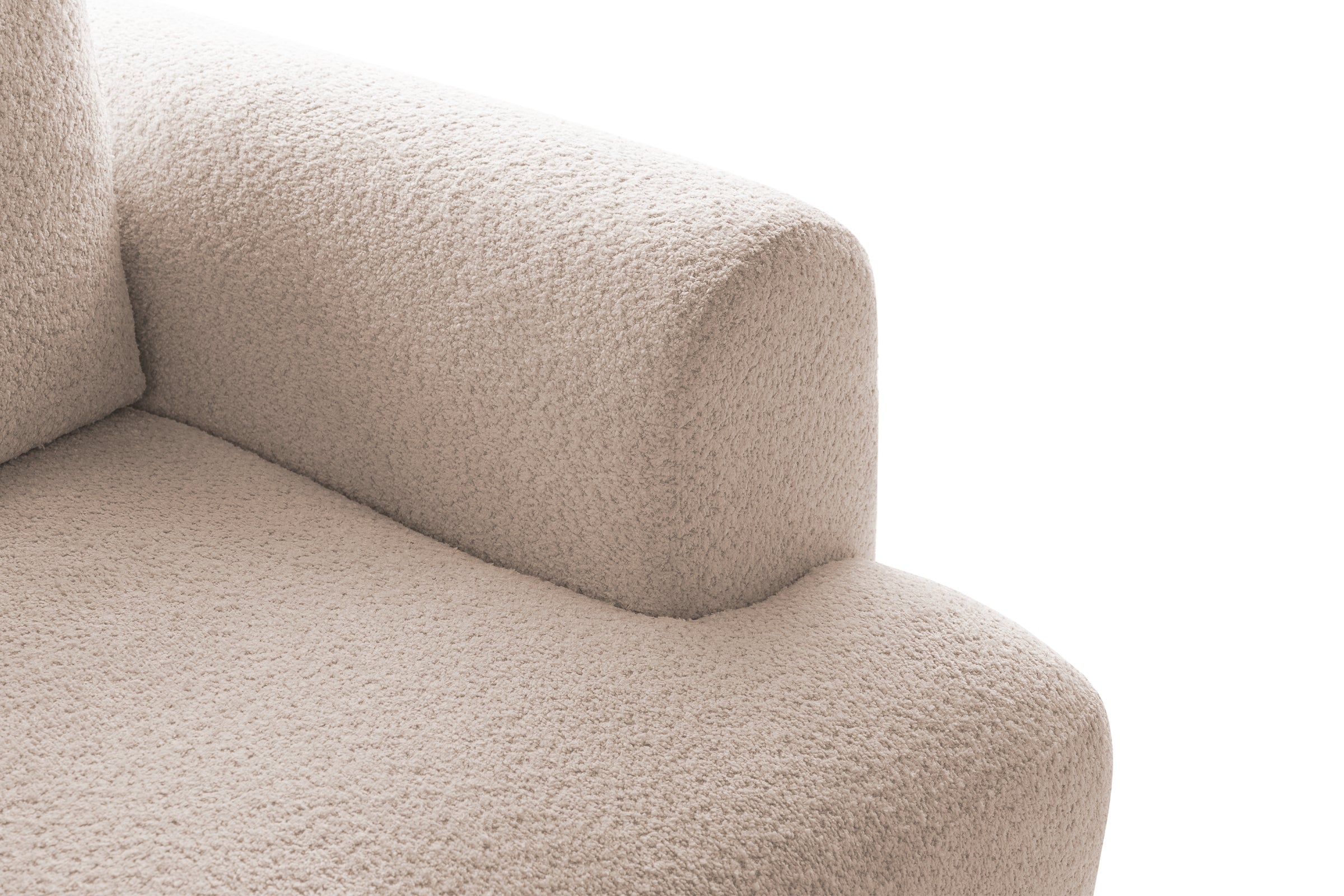 Canapea Extensibilă 3 locuri NOA, cu ladă depozitare, 244x108x80 cm, #color_Crem-Anthology